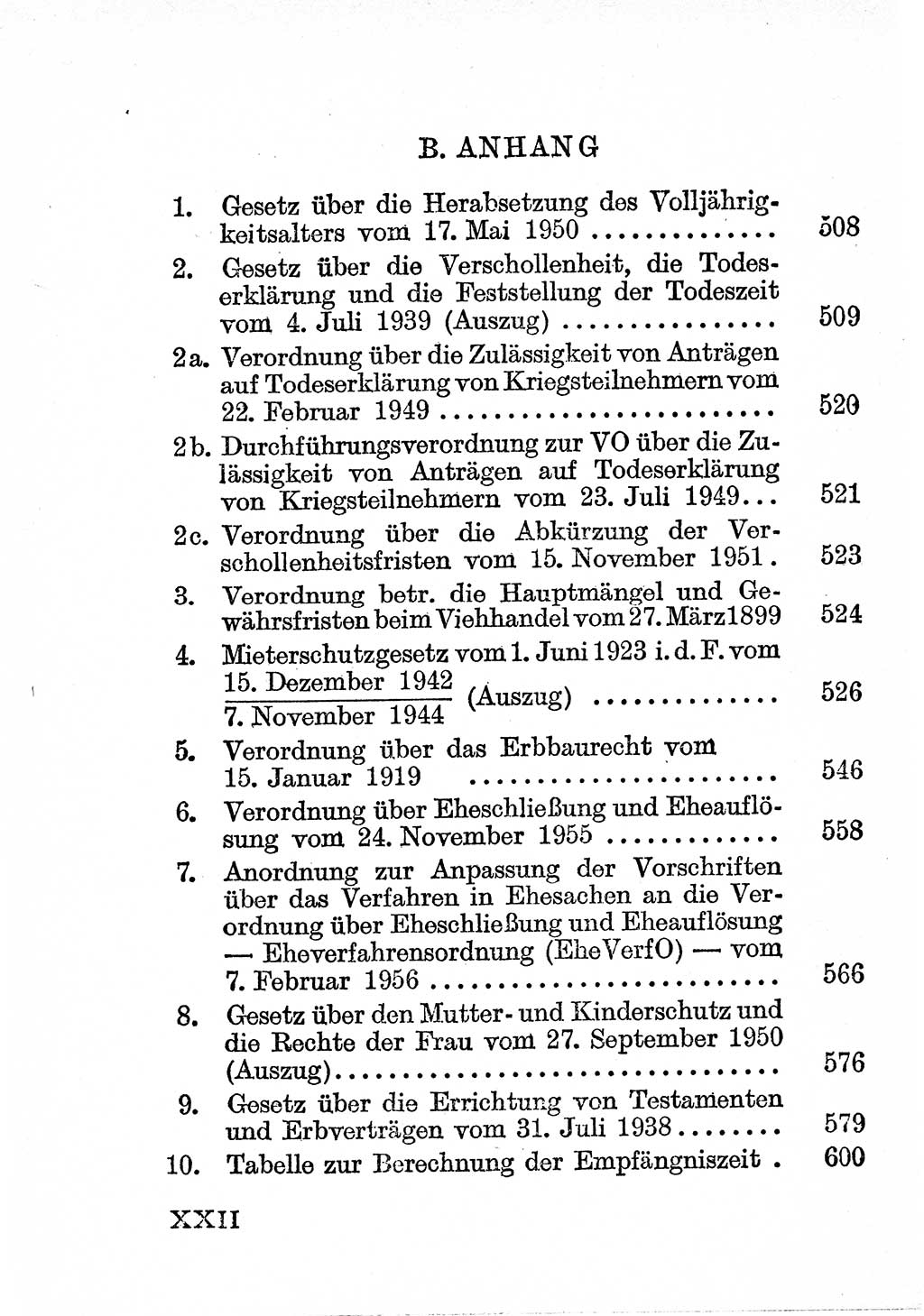 Einleitung Bürgerliches Gesetzbuch (BGB) nebst wichtigen Nebengesetzen [Deutsche Demokratische Republik (DDR)] 1956, Seite 22 (Einl. BGB Nebenges. DDR 1956, S. 22)