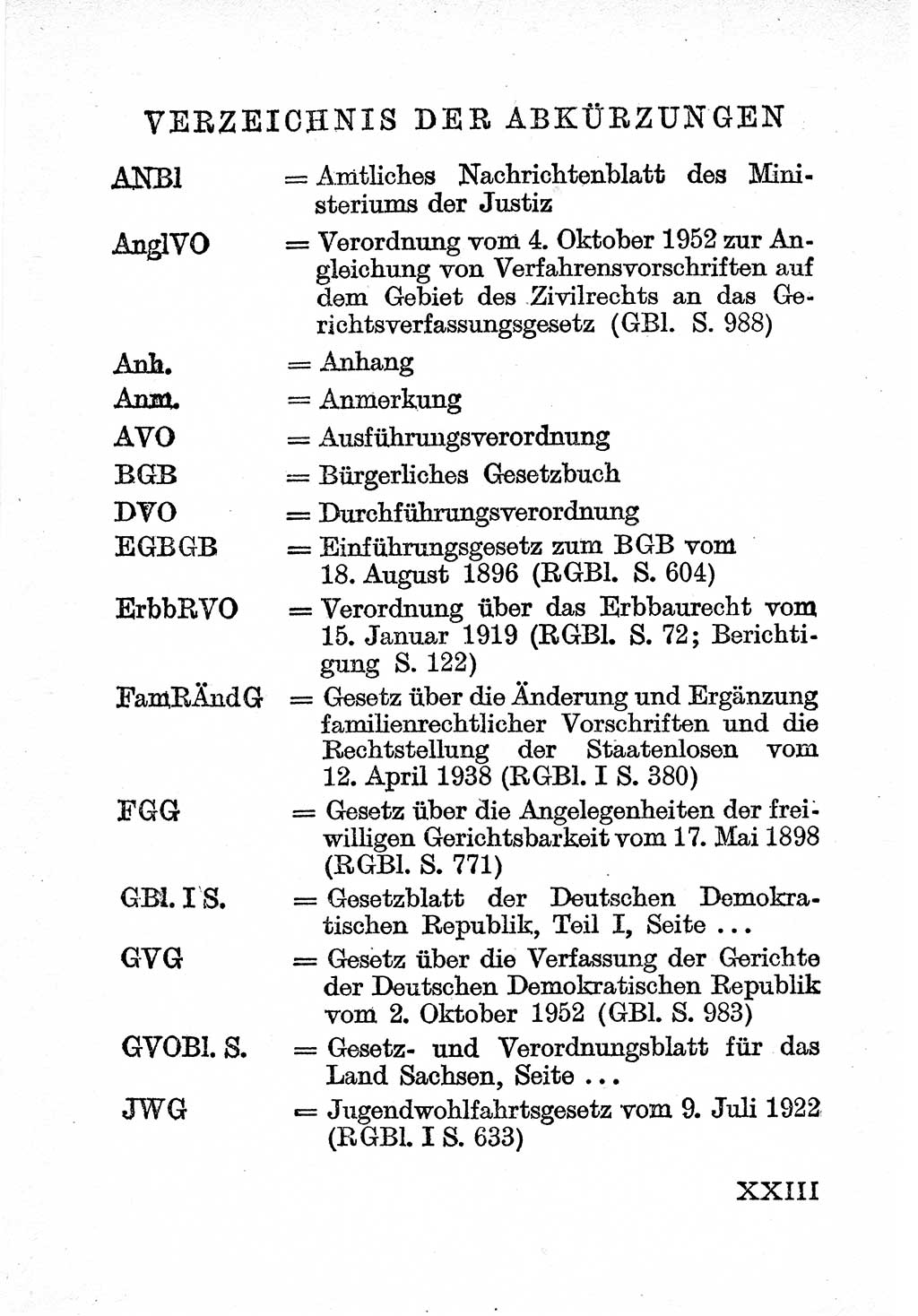 Einleitung Bürgerliches Gesetzbuch (BGB) nebst wichtigen Nebengesetzen [Deutsche Demokratische Republik (DDR)] 1956, Seite 23 (Einl. BGB Nebenges. DDR 1956, S. 23)