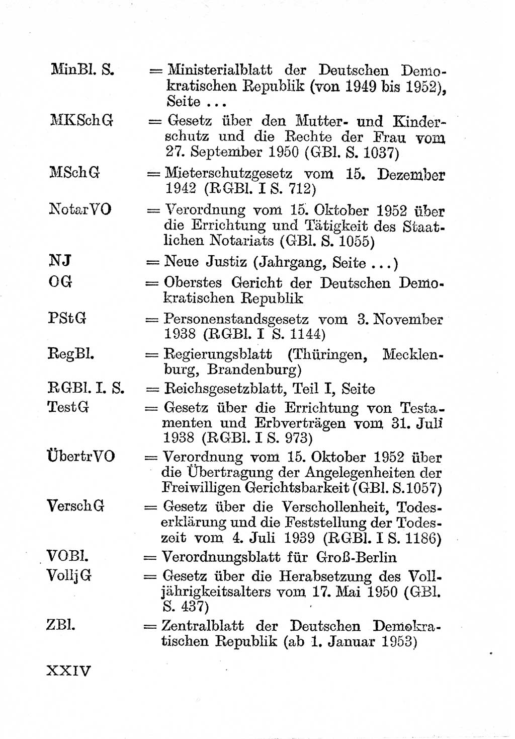 Einleitung Bürgerliches Gesetzbuch (BGB) nebst wichtigen Nebengesetzen [Deutsche Demokratische Republik (DDR)] 1956, Seite 24 (Einl. BGB Nebenges. DDR 1956, S. 24)