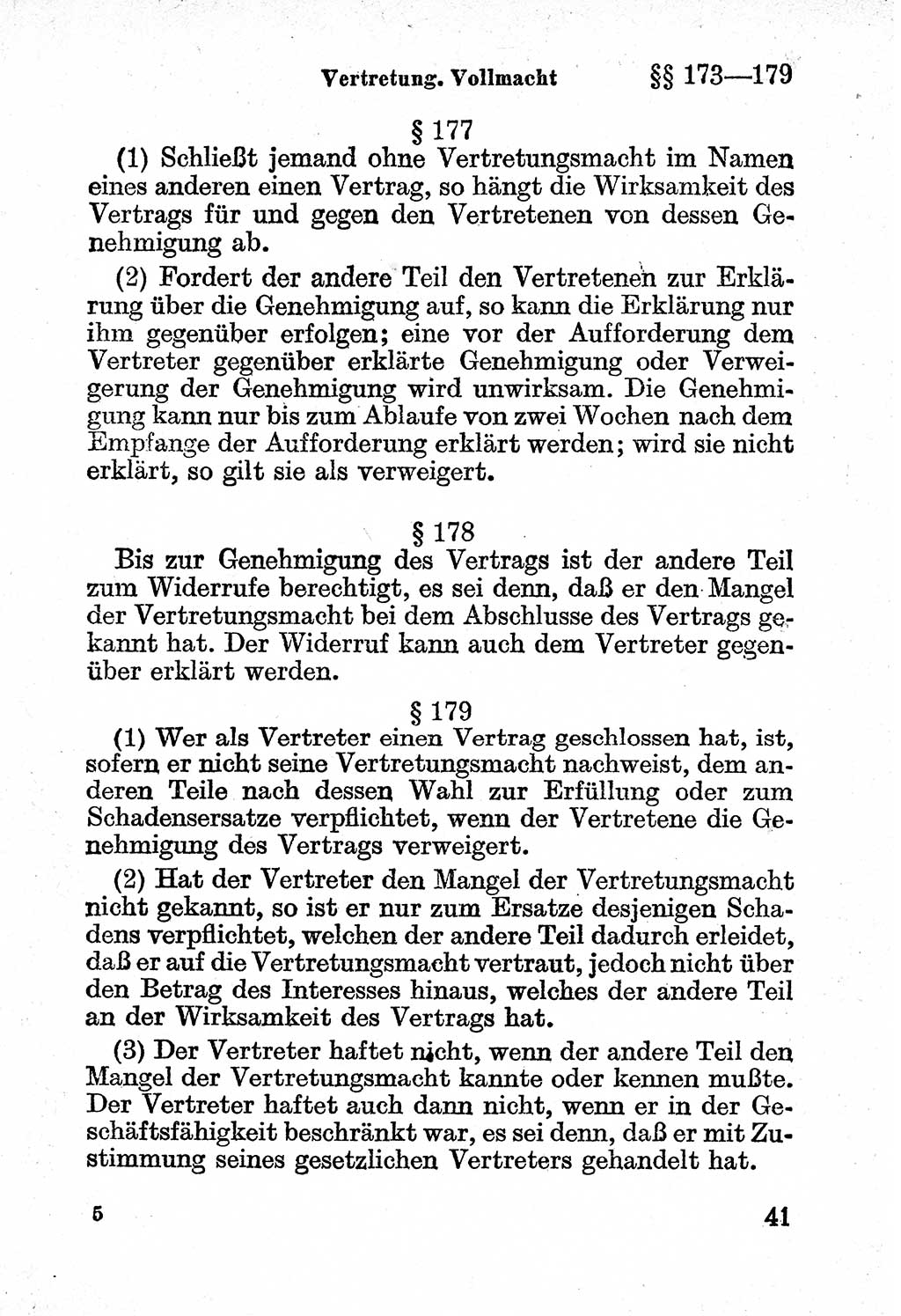 Bürgerliches Gesetzbuch (BGB) nebst wichtigen Nebengesetzen [Deutsche Demokratische Republik (DDR)] 1956, Seite 41 (BGB Nebenges. DDR 1956, S. 41)