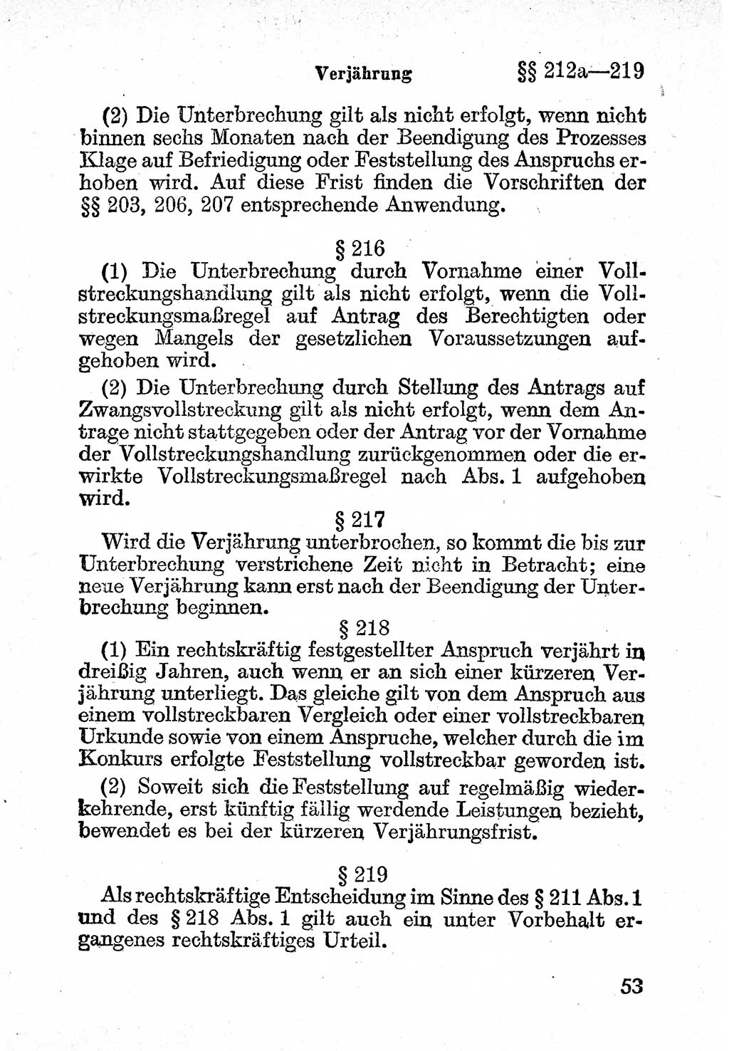 Bürgerliches Gesetzbuch (BGB) nebst wichtigen Nebengesetzen [Deutsche Demokratische Republik (DDR)] 1956, Seite 53 (BGB Nebenges. DDR 1956, S. 53)