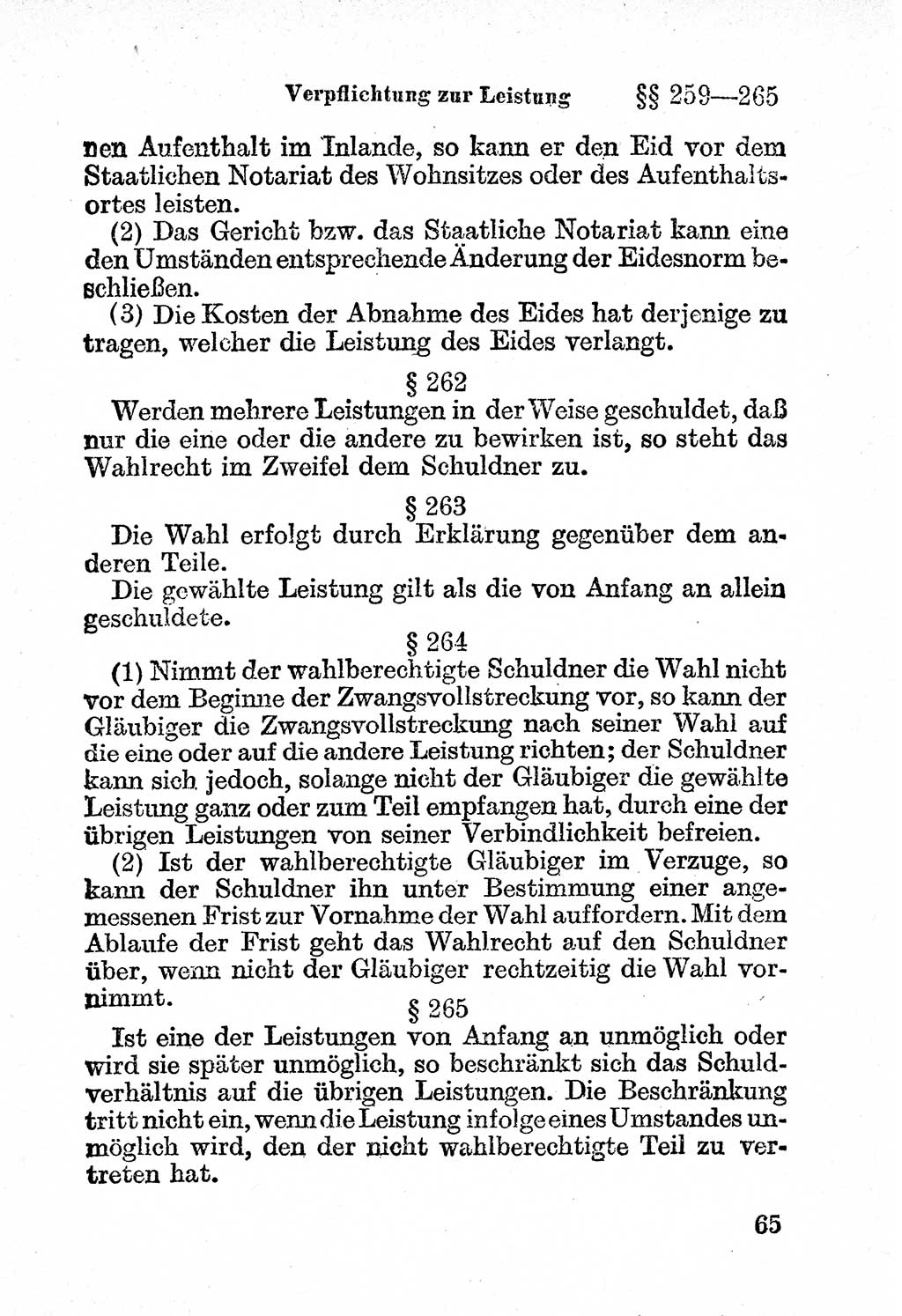 Bürgerliches Gesetzbuch (BGB) nebst wichtigen Nebengesetzen [Deutsche Demokratische Republik (DDR)] 1956, Seite 65 (BGB Nebenges. DDR 1956, S. 65)