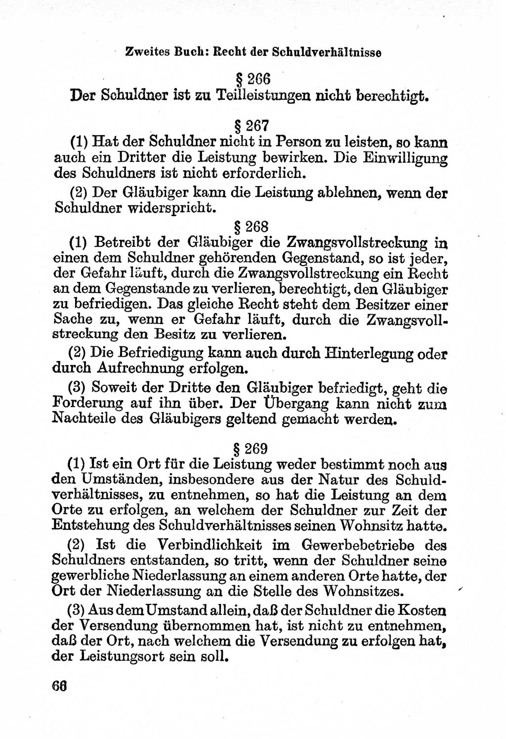 Bürgerliches Gesetzbuch (BGB) nebst wichtigen Nebengesetzen [Deutsche Demokratische Republik (DDR)] 1956, Seite 66 (BGB Nebenges. DDR 1956, S. 66)