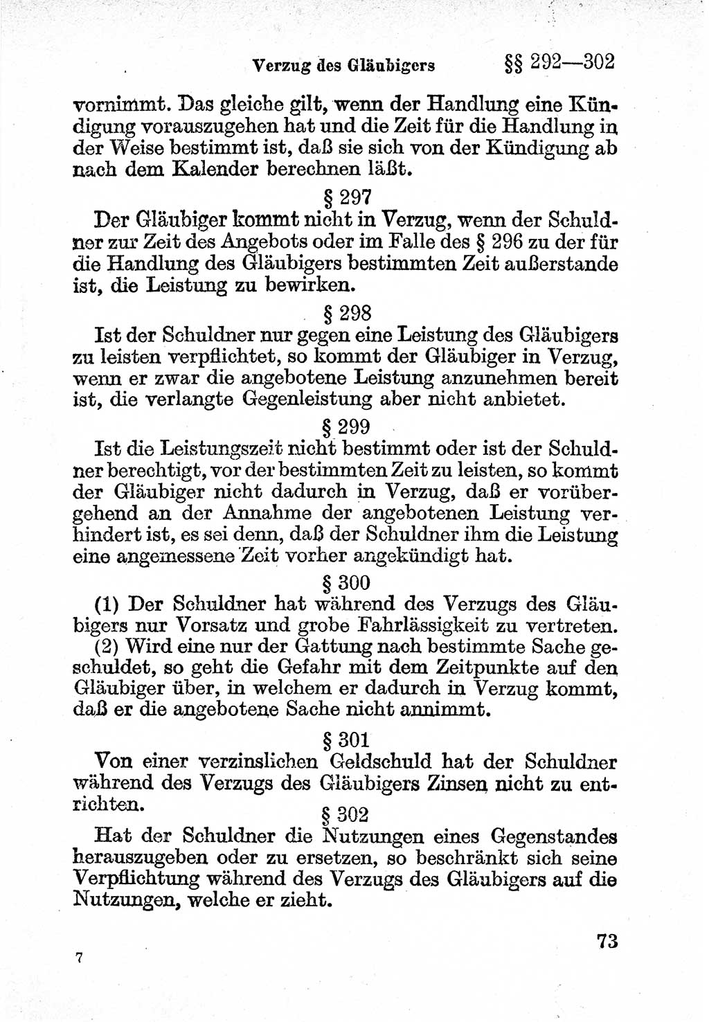 Bürgerliches Gesetzbuch (BGB) nebst wichtigen Nebengesetzen [Deutsche Demokratische Republik (DDR)] 1956, Seite 73 (BGB Nebenges. DDR 1956, S. 73)