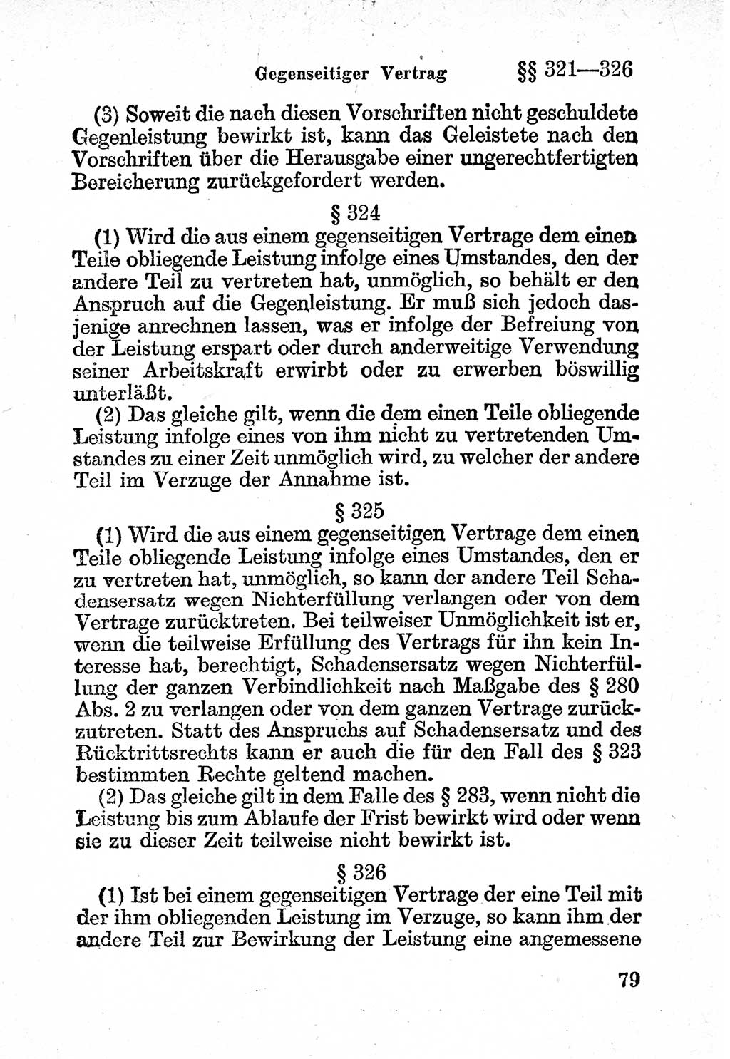 Bürgerliches Gesetzbuch (BGB) nebst wichtigen Nebengesetzen [Deutsche Demokratische Republik (DDR)] 1956, Seite 79 (BGB Nebenges. DDR 1956, S. 79)