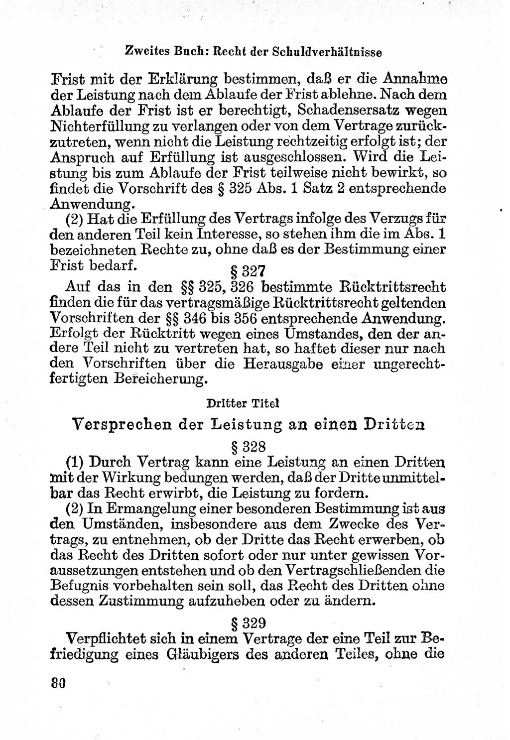 Bürgerliches Gesetzbuch (BGB) nebst wichtigen Nebengesetzen [Deutsche Demokratische Republik (DDR)] 1956, Seite 80 (BGB Nebenges. DDR 1956, S. 80)