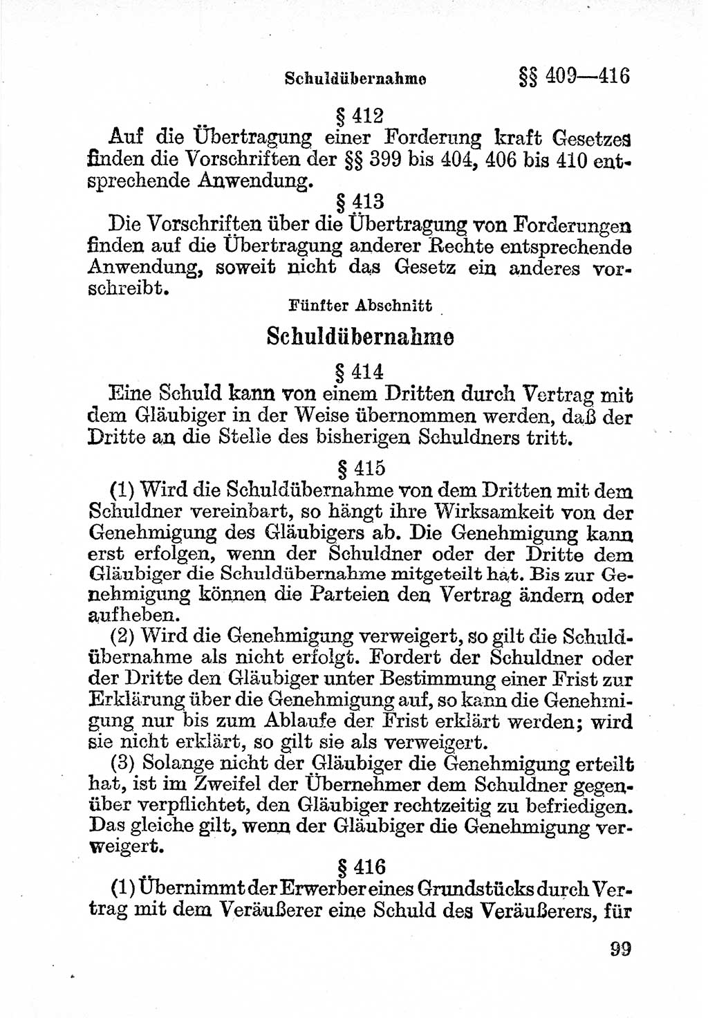 Bürgerliches Gesetzbuch (BGB) nebst wichtigen Nebengesetzen [Deutsche Demokratische Republik (DDR)] 1956, Seite 99 (BGB Nebenges. DDR 1956, S. 99)