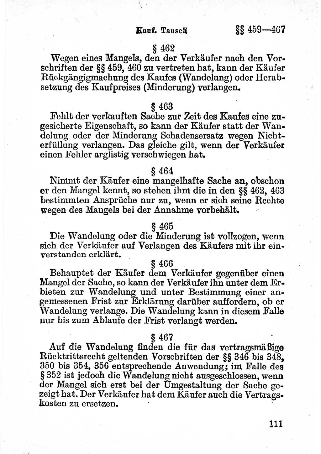 Bürgerliches Gesetzbuch (BGB) nebst wichtigen Nebengesetzen [Deutsche Demokratische Republik (DDR)] 1956, Seite 111 (BGB Nebenges. DDR 1956, S. 111)