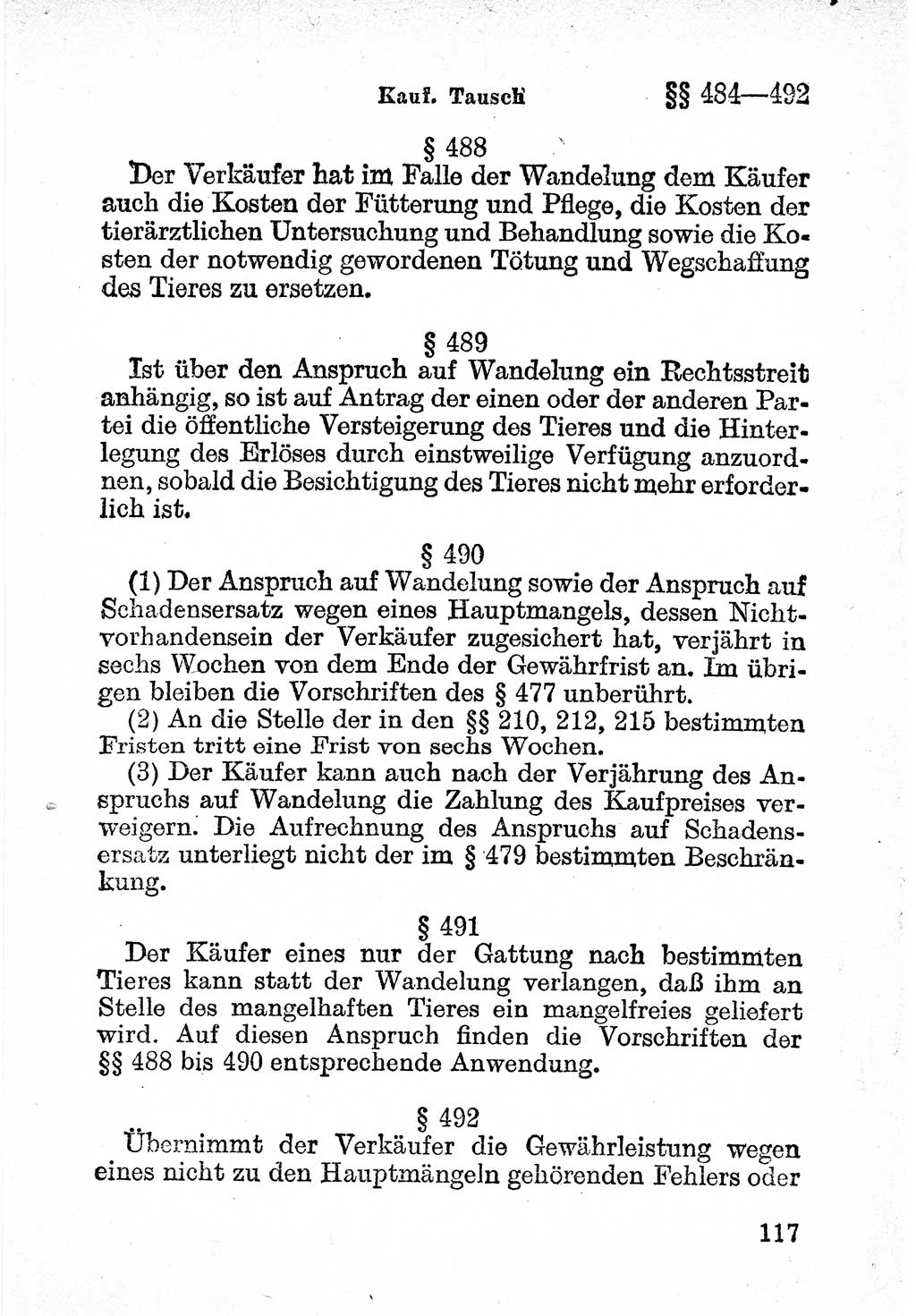 Bürgerliches Gesetzbuch (BGB) nebst wichtigen Nebengesetzen [Deutsche Demokratische Republik (DDR)] 1956, Seite 117 (BGB Nebenges. DDR 1956, S. 117)
