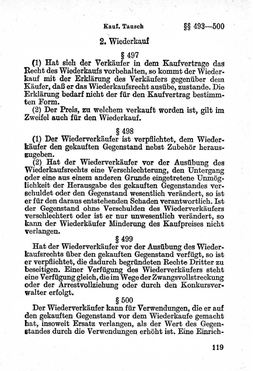 Bürgerliches Gesetzbuch (BGB) nebst wichtigen Nebengesetzen [Deutsche Demokratische Republik (DDR)] 1956, Seite 119 (BGB Nebenges. DDR 1956, S. 119)