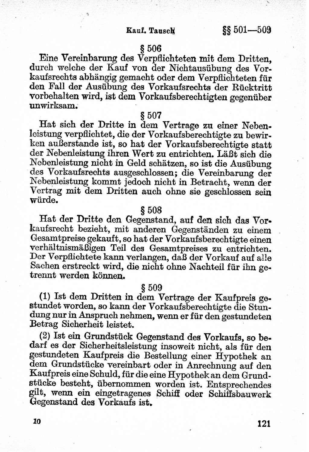 Bürgerliches Gesetzbuch (BGB) nebst wichtigen Nebengesetzen [Deutsche Demokratische Republik (DDR)] 1956, Seite 121 (BGB Nebenges. DDR 1956, S. 121)