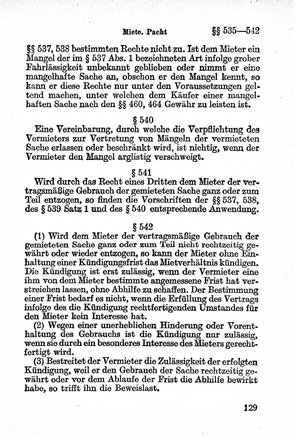 Bürgerliches Gesetzbuch (BGB) nebst wichtigen Nebengesetzen [Deutsche Demokratische Republik (DDR)] 1956, Seite 129 (BGB Nebenges. DDR 1956, S. 129)