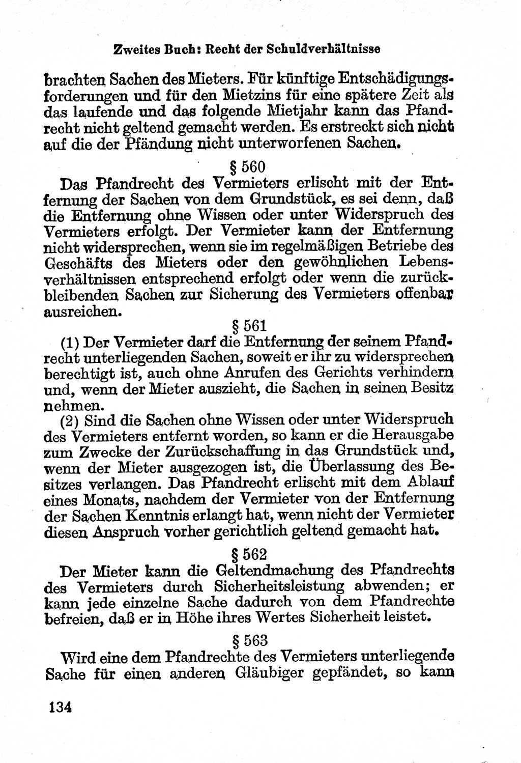 Bürgerliches Gesetzbuch (BGB) nebst wichtigen Nebengesetzen [Deutsche Demokratische Republik (DDR)] 1956, Seite 134 (BGB Nebenges. DDR 1956, S. 134)
