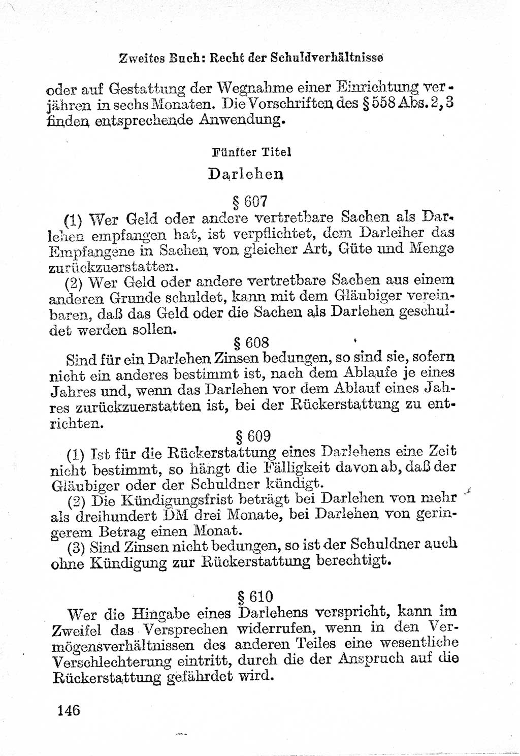 Bürgerliches Gesetzbuch (BGB) nebst wichtigen Nebengesetzen [Deutsche Demokratische Republik (DDR)] 1956, Seite 146 (BGB Nebenges. DDR 1956, S. 146)
