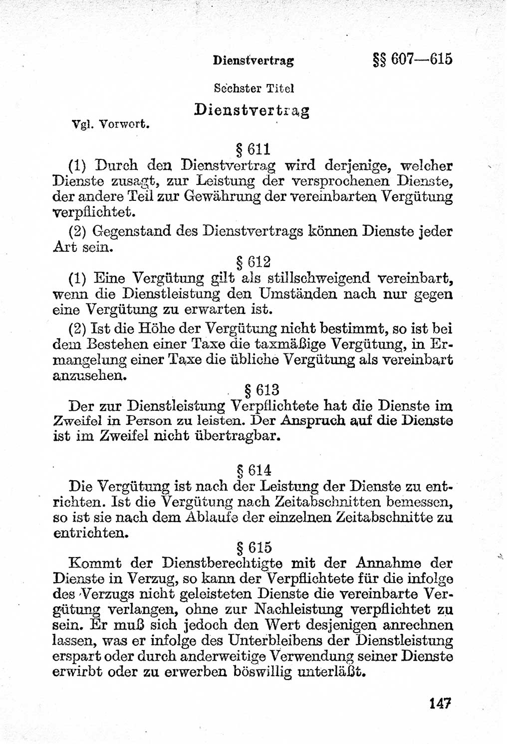 Bürgerliches Gesetzbuch (BGB) nebst wichtigen Nebengesetzen [Deutsche Demokratische Republik (DDR)] 1956, Seite 147 (BGB Nebenges. DDR 1956, S. 147)