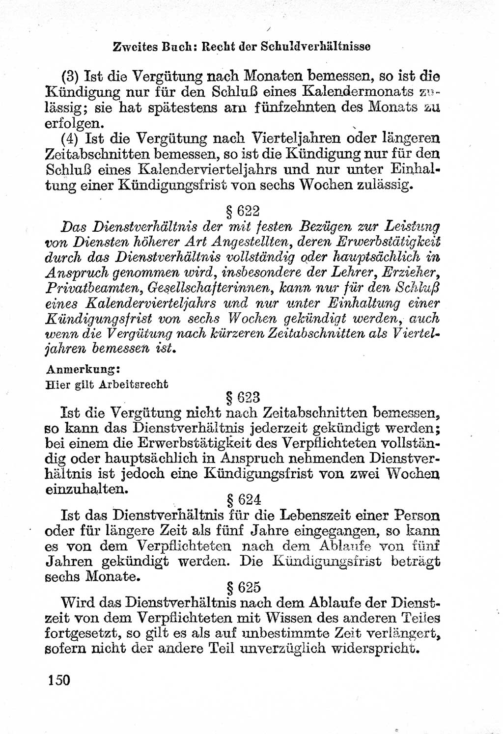 Bürgerliches Gesetzbuch (BGB) nebst wichtigen Nebengesetzen [Deutsche Demokratische Republik (DDR)] 1956, Seite 150 (BGB Nebenges. DDR 1956, S. 150)