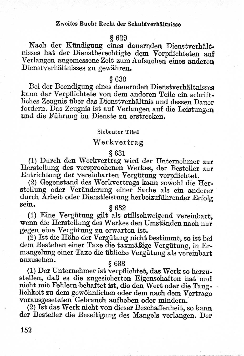 Bürgerliches Gesetzbuch (BGB) nebst wichtigen Nebengesetzen [Deutsche Demokratische Republik (DDR)] 1956, Seite 152 (BGB Nebenges. DDR 1956, S. 152)
