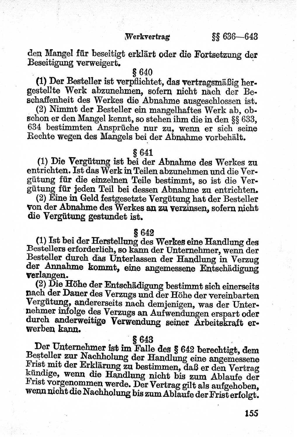 Bürgerliches Gesetzbuch (BGB) nebst wichtigen Nebengesetzen [Deutsche Demokratische Republik (DDR)] 1956, Seite 155 (BGB Nebenges. DDR 1956, S. 155)