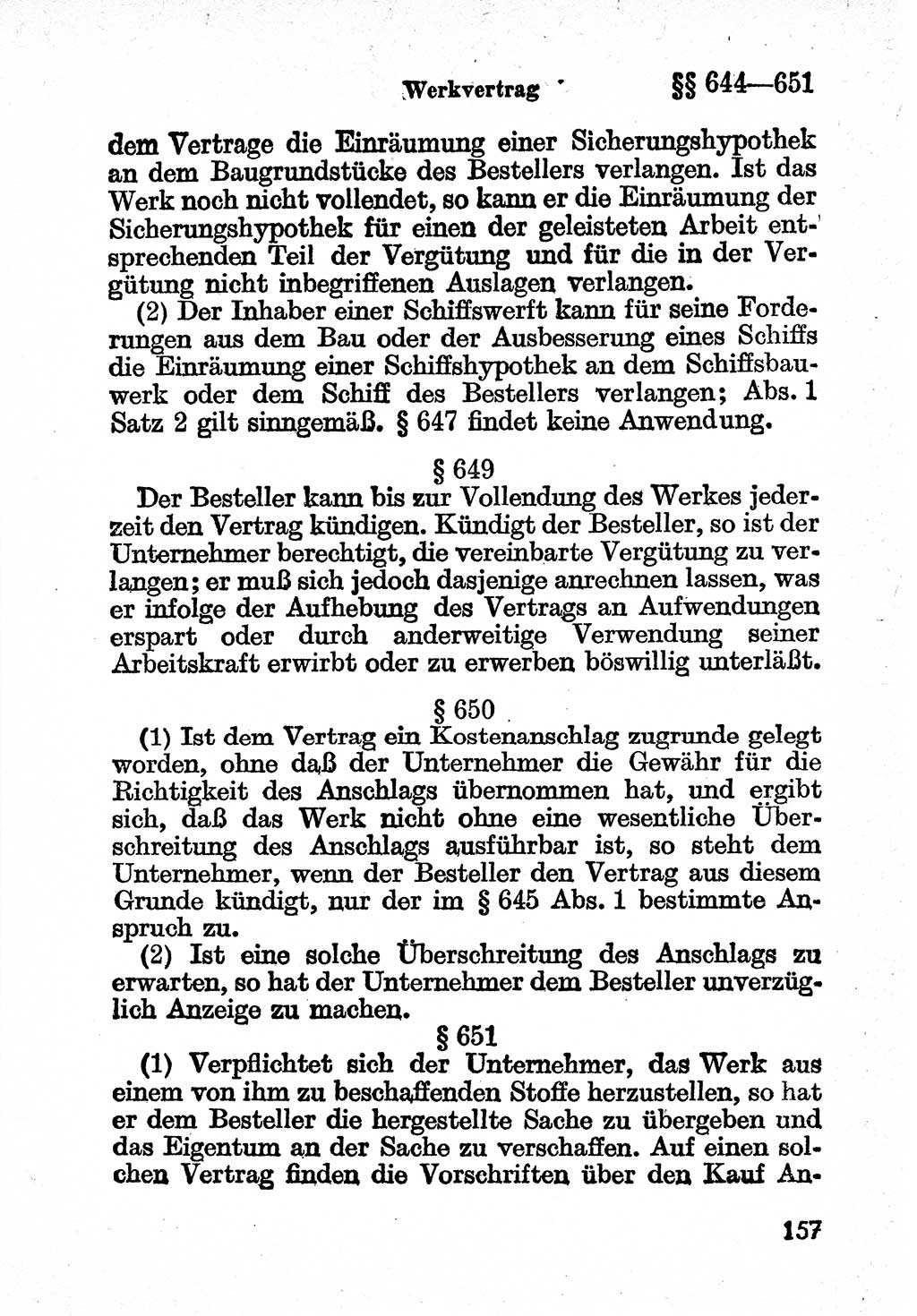 Bürgerliches Gesetzbuch (BGB) nebst wichtigen Nebengesetzen [Deutsche Demokratische Republik (DDR)] 1956, Seite 157 (BGB Nebenges. DDR 1956, S. 157)