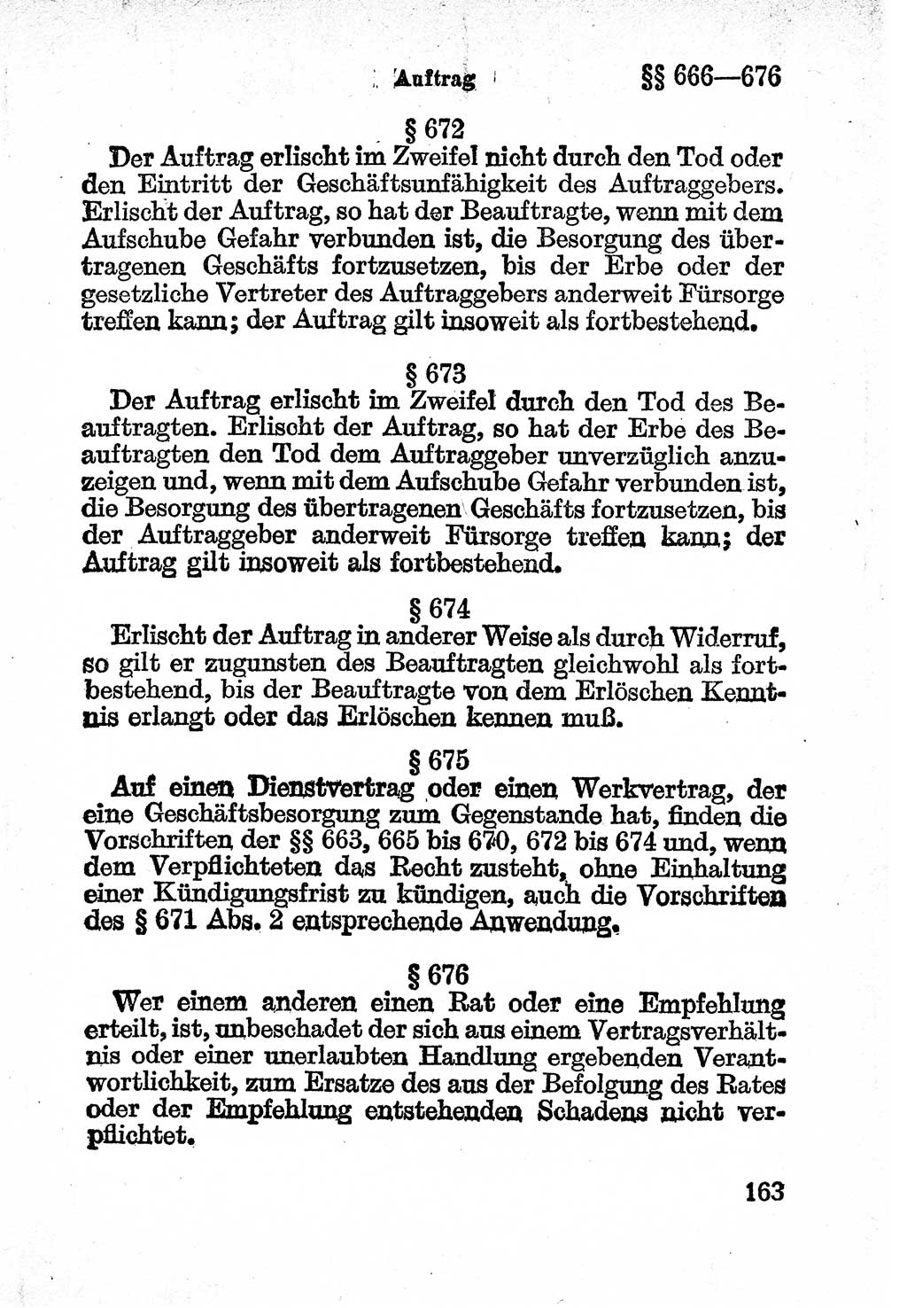Bürgerliches Gesetzbuch (BGB) nebst wichtigen Nebengesetzen [Deutsche Demokratische Republik (DDR)] 1956, Seite 163 (BGB Nebenges. DDR 1956, S. 163)