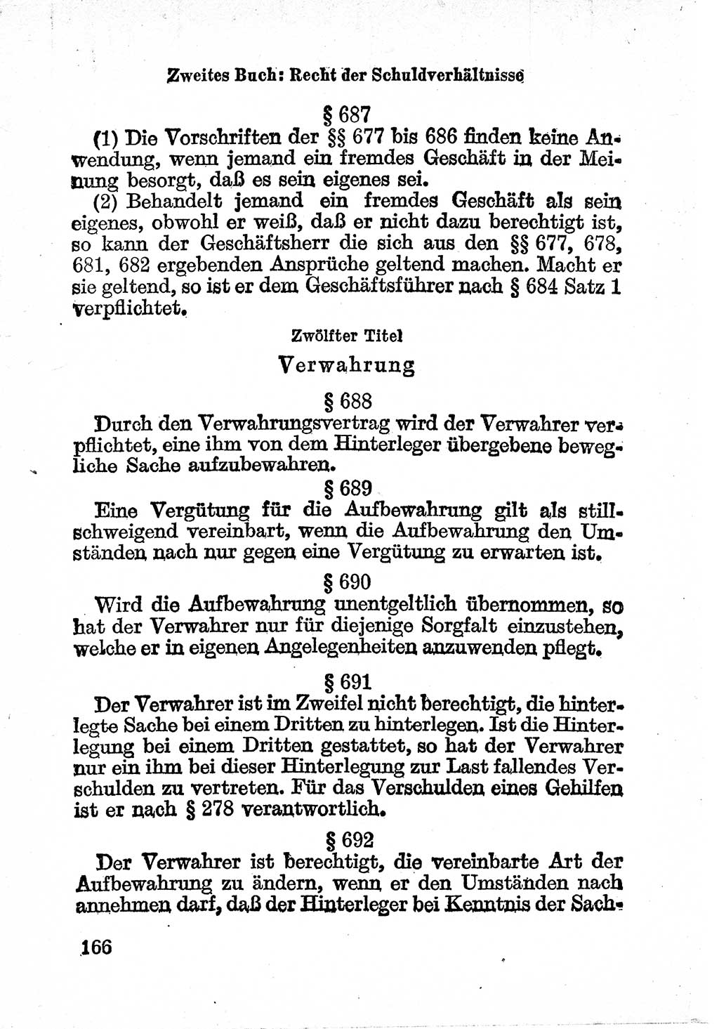 Bürgerliches Gesetzbuch (BGB) nebst wichtigen Nebengesetzen [Deutsche Demokratische Republik (DDR)] 1956, Seite 166 (BGB Nebenges. DDR 1956, S. 166)