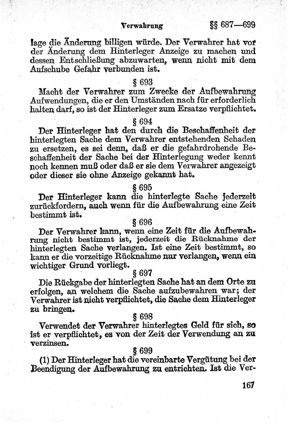 Bürgerliches Gesetzbuch (BGB) nebst wichtigen Nebengesetzen [Deutsche Demokratische Republik (DDR)] 1956, Seite 167 (BGB Nebenges. DDR 1956, S. 167)