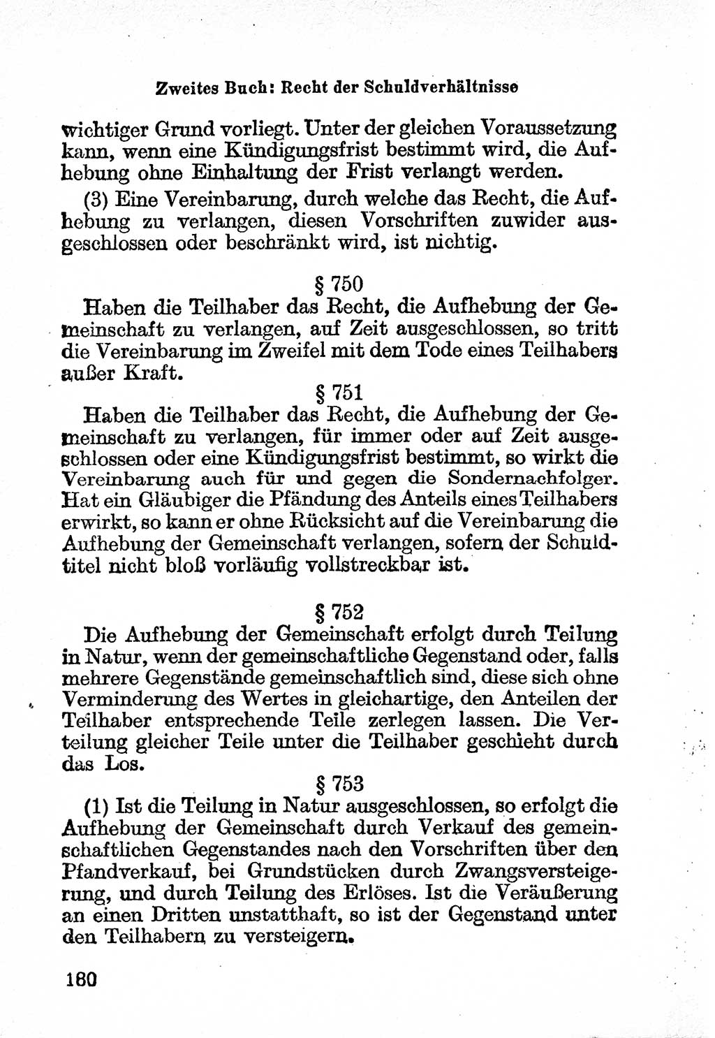 Bürgerliches Gesetzbuch (BGB) nebst wichtigen Nebengesetzen [Deutsche Demokratische Republik (DDR)] 1956, Seite 180 (BGB Nebenges. DDR 1956, S. 180)