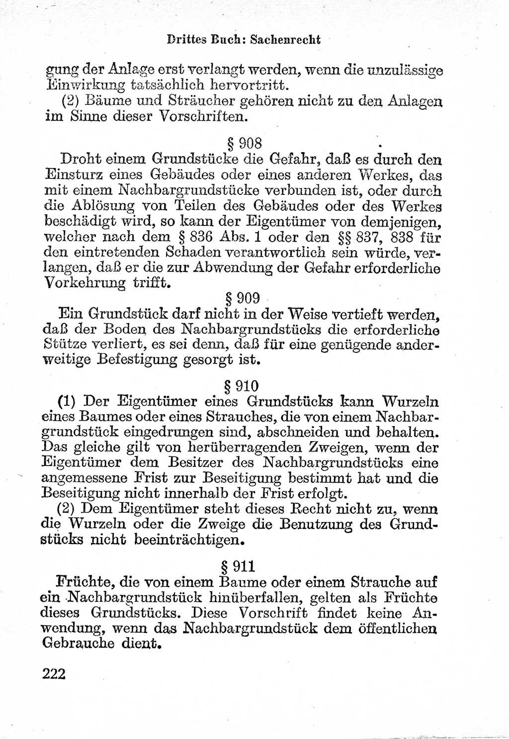 Bürgerliches Gesetzbuch (BGB) nebst wichtigen Nebengesetzen [Deutsche Demokratische Republik (DDR)] 1956, Seite 222 (BGB Nebenges. DDR 1956, S. 222)
