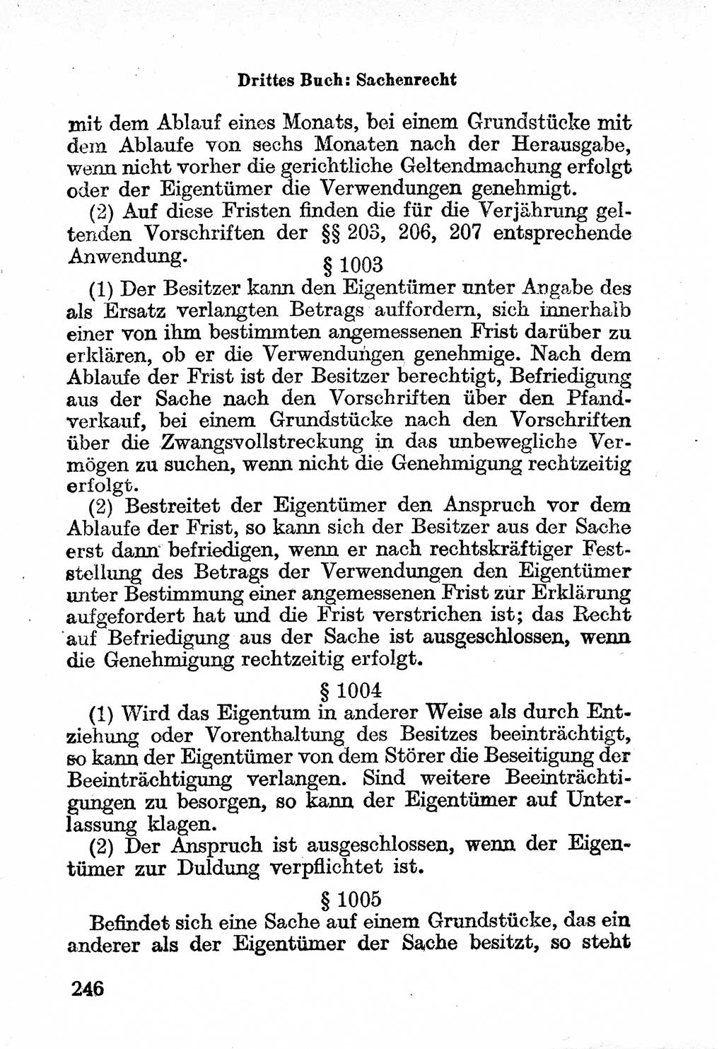 Bürgerliches Gesetzbuch (BGB) nebst wichtigen Nebengesetzen [Deutsche Demokratische Republik (DDR)] 1956, Seite 246 (BGB Nebenges. DDR 1956, S. 246)