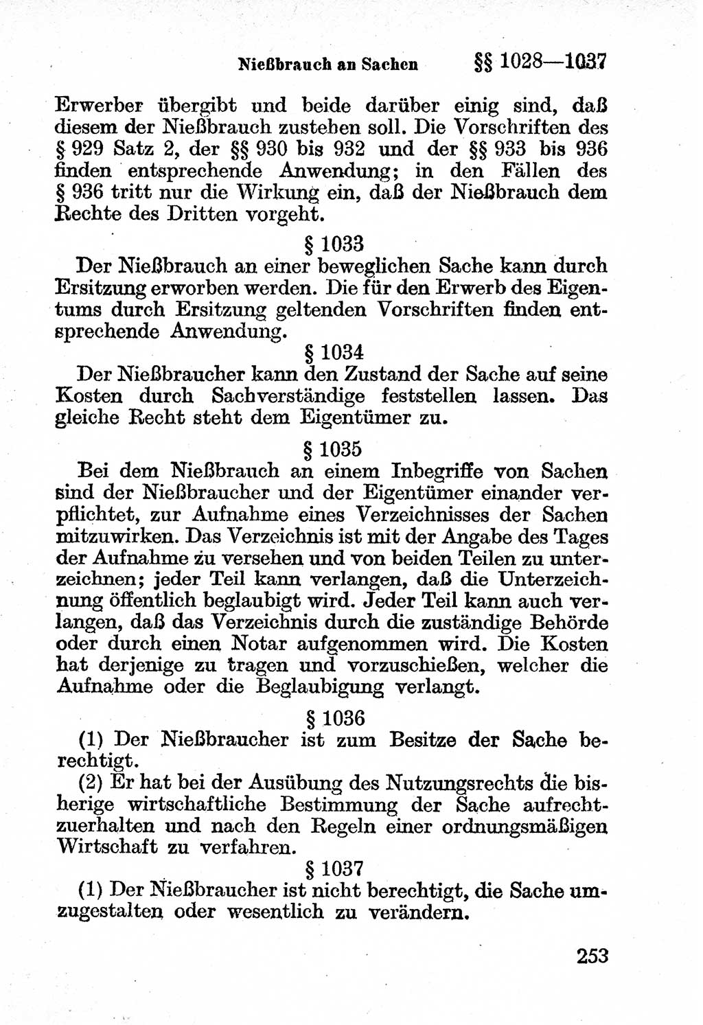 Bürgerliches Gesetzbuch (BGB) nebst wichtigen Nebengesetzen [Deutsche Demokratische Republik (DDR)] 1956, Seite 253 (BGB Nebenges. DDR 1956, S. 253)