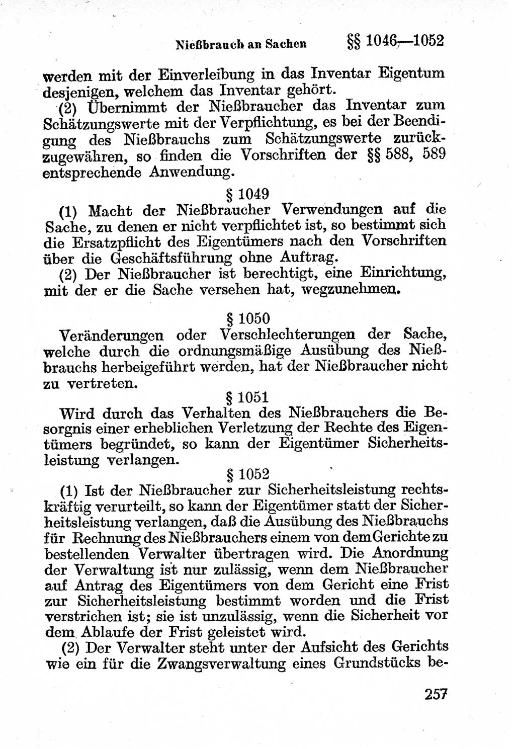 Bürgerliches Gesetzbuch (BGB) nebst wichtigen Nebengesetzen [Deutsche Demokratische Republik (DDR)] 1956, Seite 257 (BGB Nebenges. DDR 1956, S. 257)