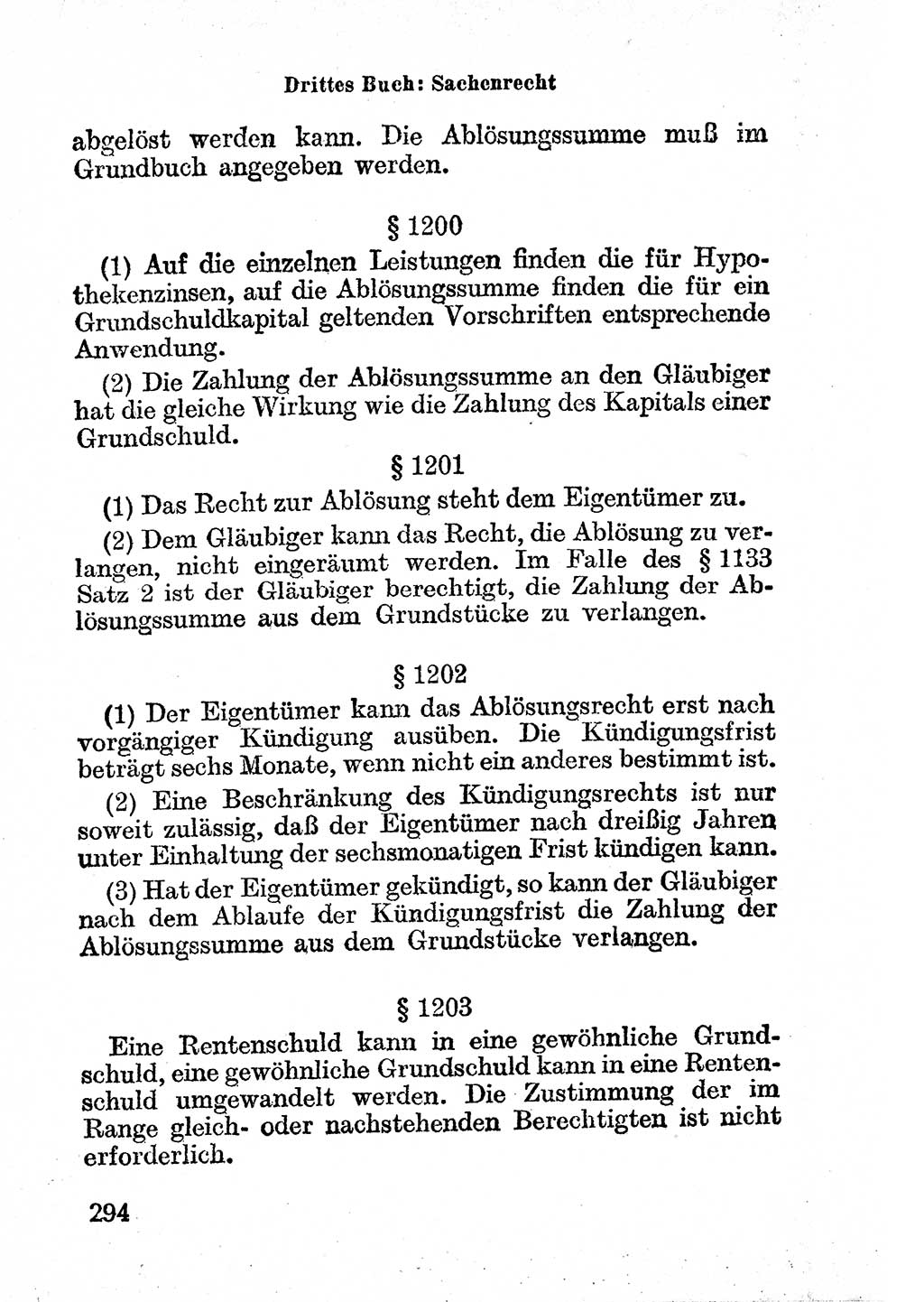 Bürgerliches Gesetzbuch (BGB) nebst wichtigen Nebengesetzen [Deutsche Demokratische Republik (DDR)] 1956, Seite 294 (BGB Nebenges. DDR 1956, S. 294)