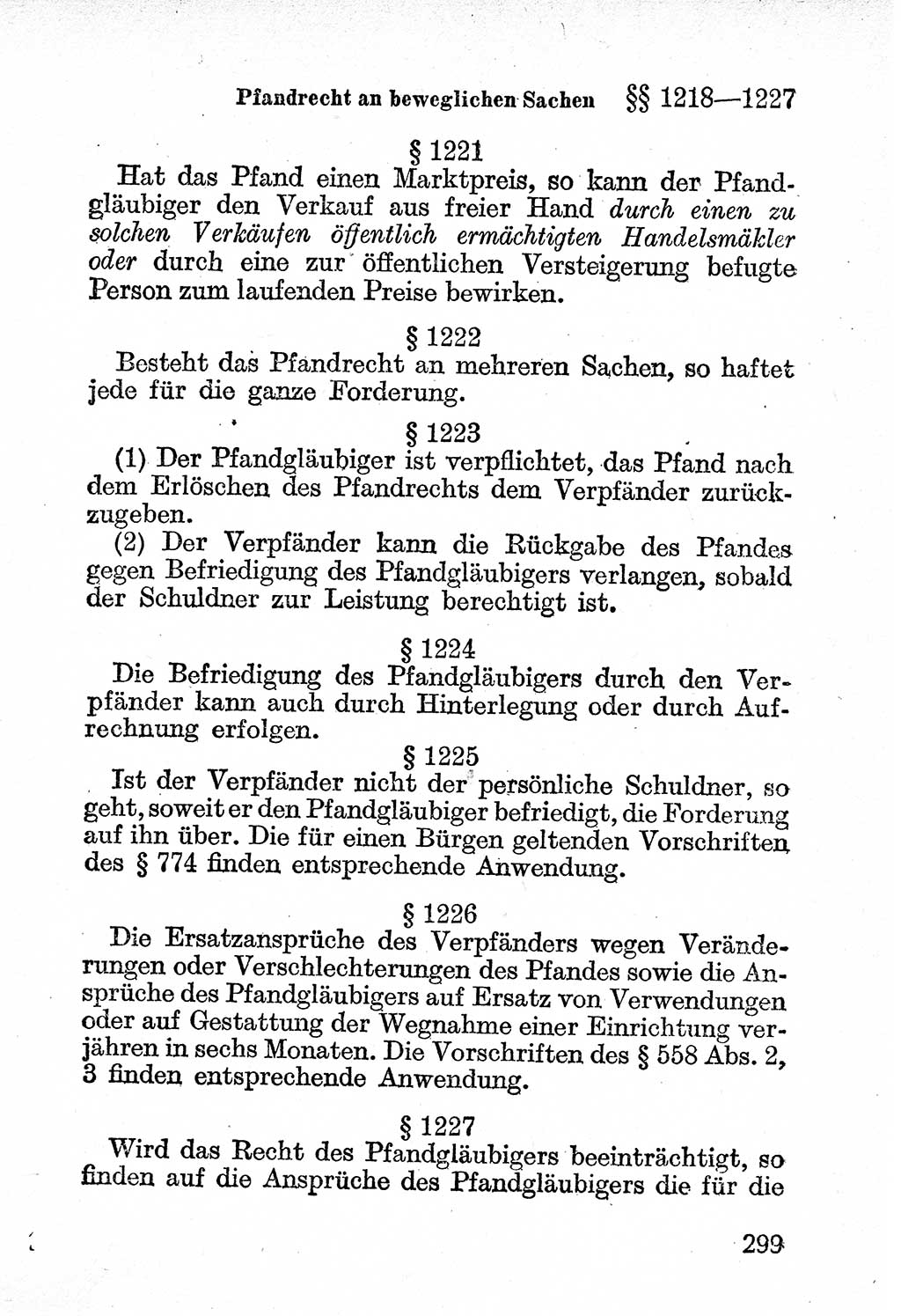 Bürgerliches Gesetzbuch (BGB) nebst wichtigen Nebengesetzen [Deutsche Demokratische Republik (DDR)] 1956, Seite 299 (BGB Nebenges. DDR 1956, S. 299)