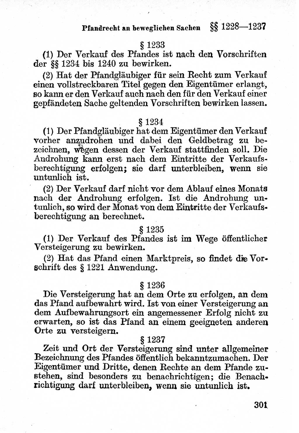 Bürgerliches Gesetzbuch (BGB) nebst wichtigen Nebengesetzen [Deutsche Demokratische Republik (DDR)] 1956, Seite 301 (BGB Nebenges. DDR 1956, S. 301)