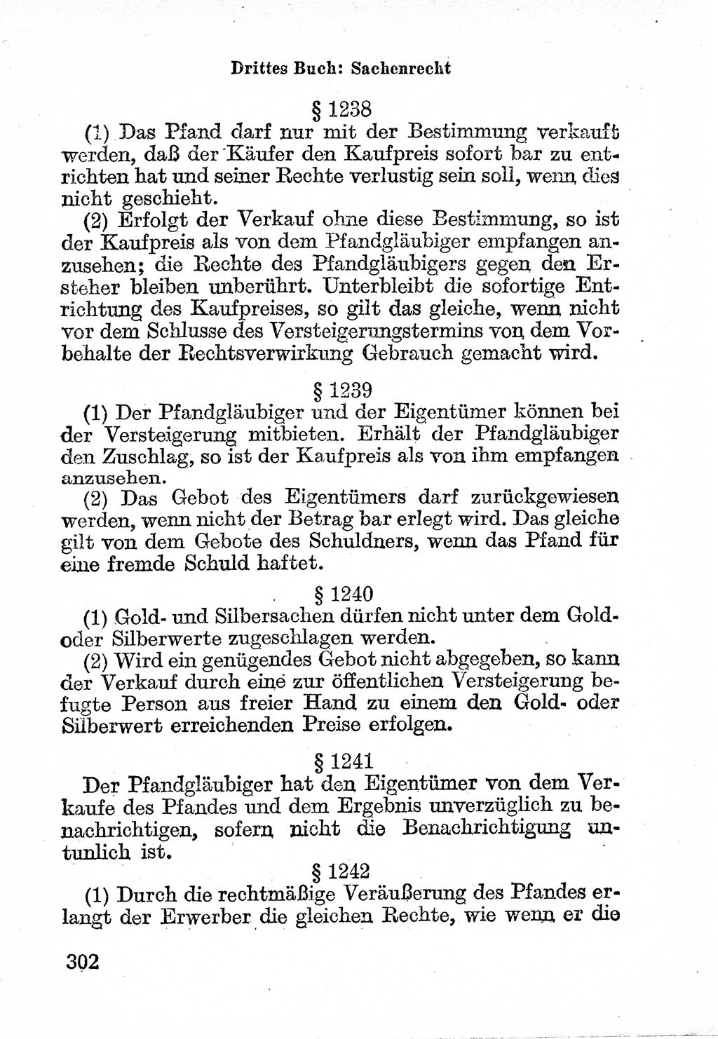 Bürgerliches Gesetzbuch (BGB) nebst wichtigen Nebengesetzen [Deutsche Demokratische Republik (DDR)] 1956, Seite 302 (BGB Nebenges. DDR 1956, S. 302)