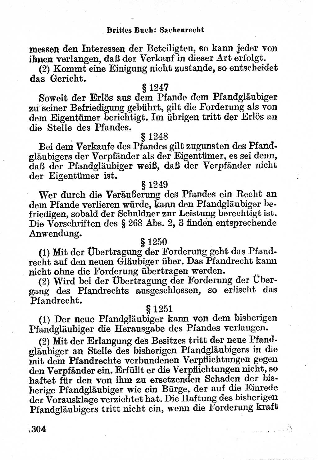 Bürgerliches Gesetzbuch (BGB) nebst wichtigen Nebengesetzen [Deutsche Demokratische Republik (DDR)] 1956, Seite 304 (BGB Nebenges. DDR 1956, S. 304)