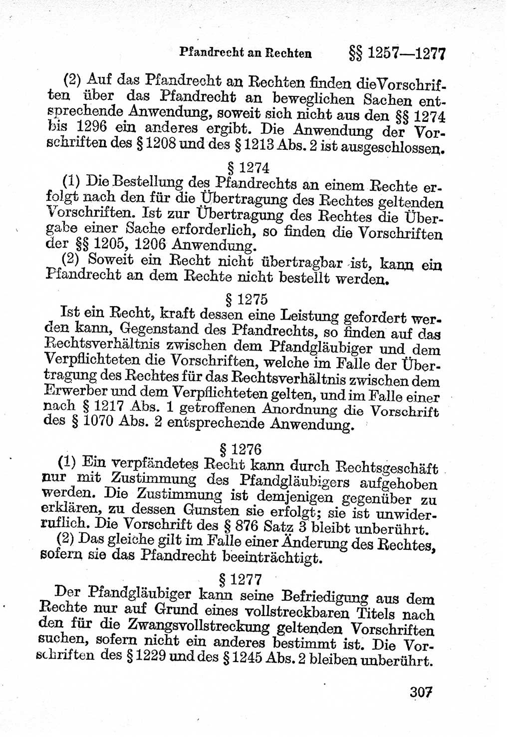 Bürgerliches Gesetzbuch (BGB) nebst wichtigen Nebengesetzen [Deutsche Demokratische Republik (DDR)] 1956, Seite 307 (BGB Nebenges. DDR 1956, S. 307)