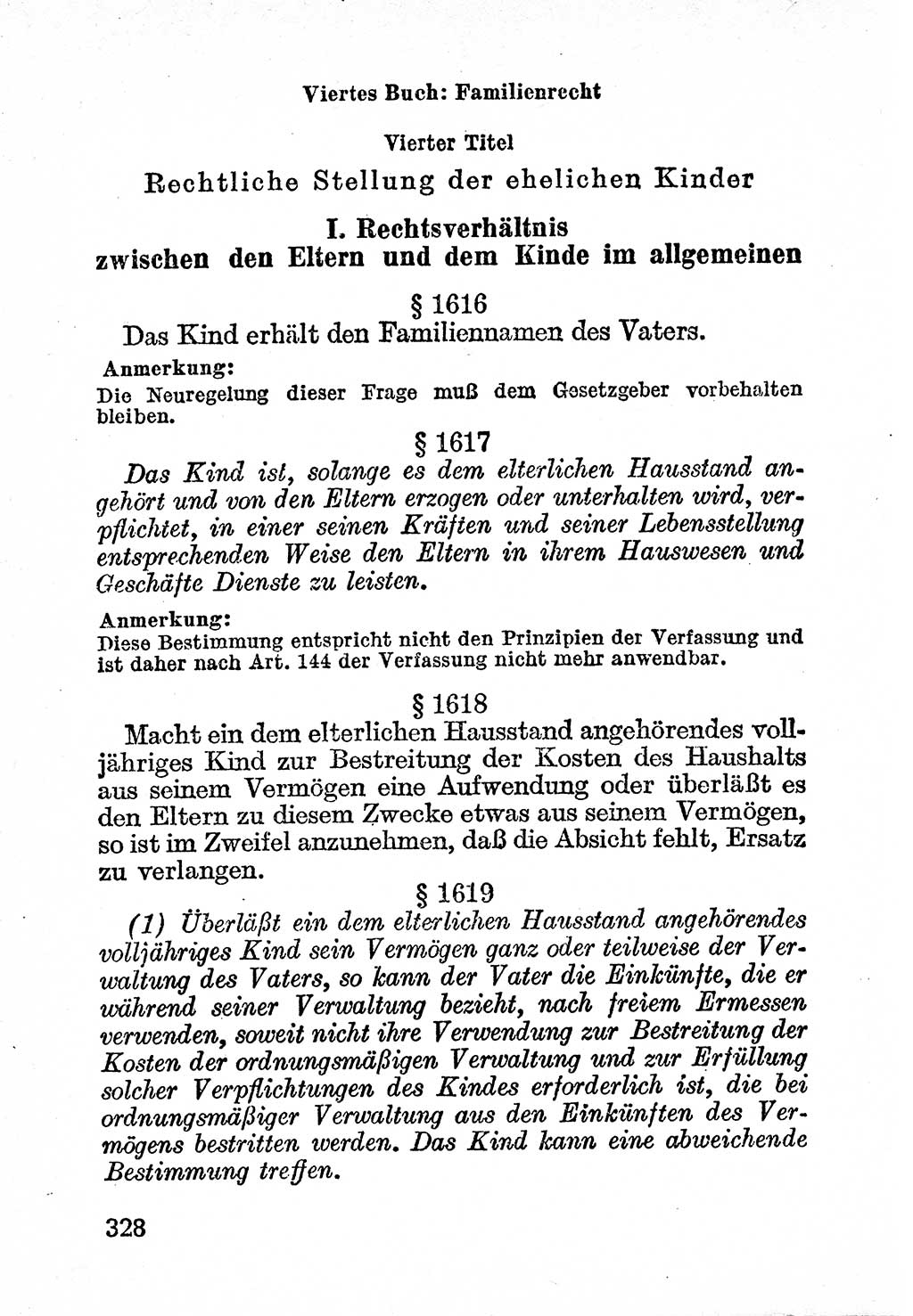 Bürgerliches Gesetzbuch (BGB) nebst wichtigen Nebengesetzen [Deutsche Demokratische Republik (DDR)] 1956, Seite 328 (BGB Nebenges. DDR 1956, S. 328)