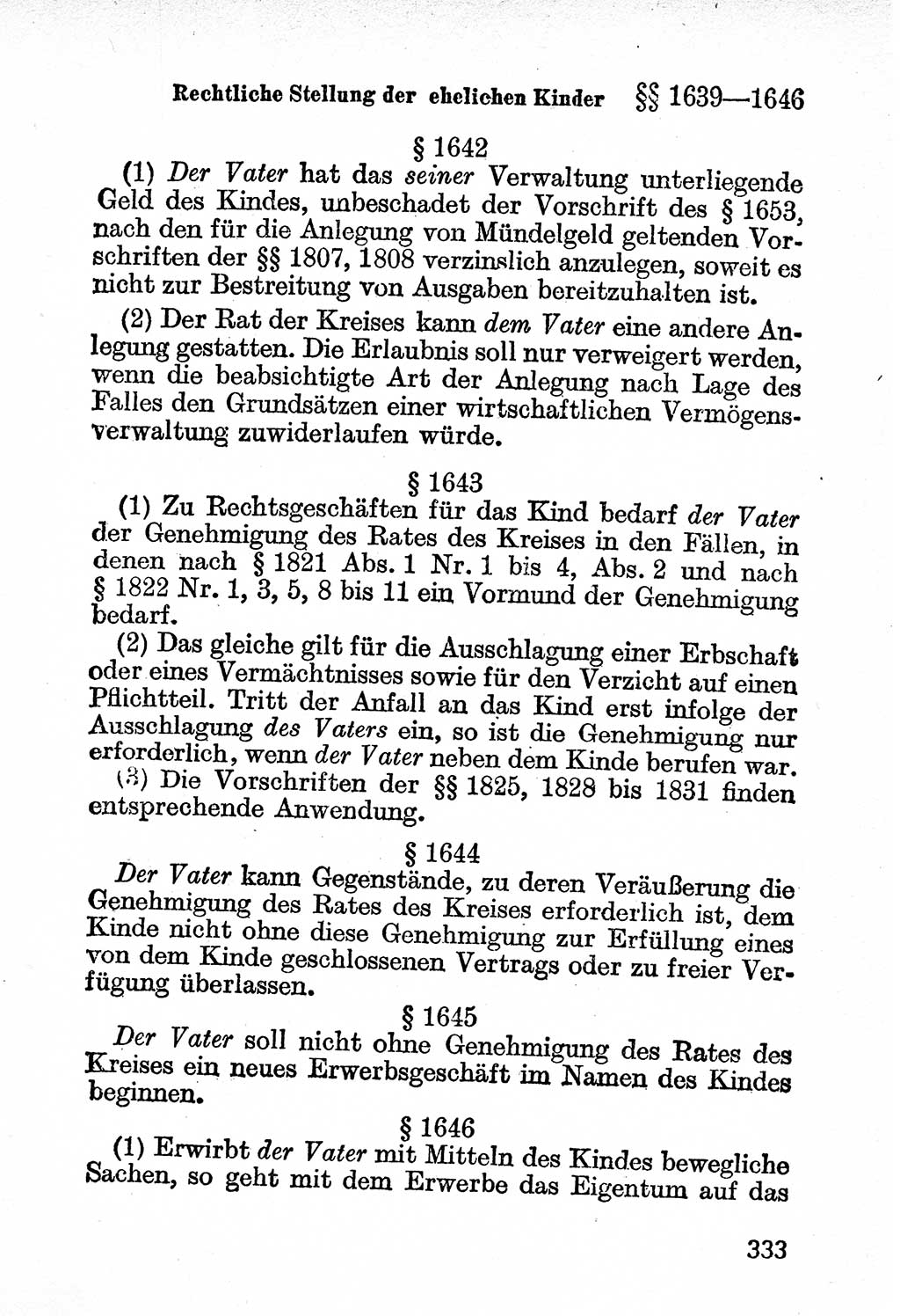 Bürgerliches Gesetzbuch (BGB) nebst wichtigen Nebengesetzen [Deutsche Demokratische Republik (DDR)] 1956, Seite 333 (BGB Nebenges. DDR 1956, S. 333)