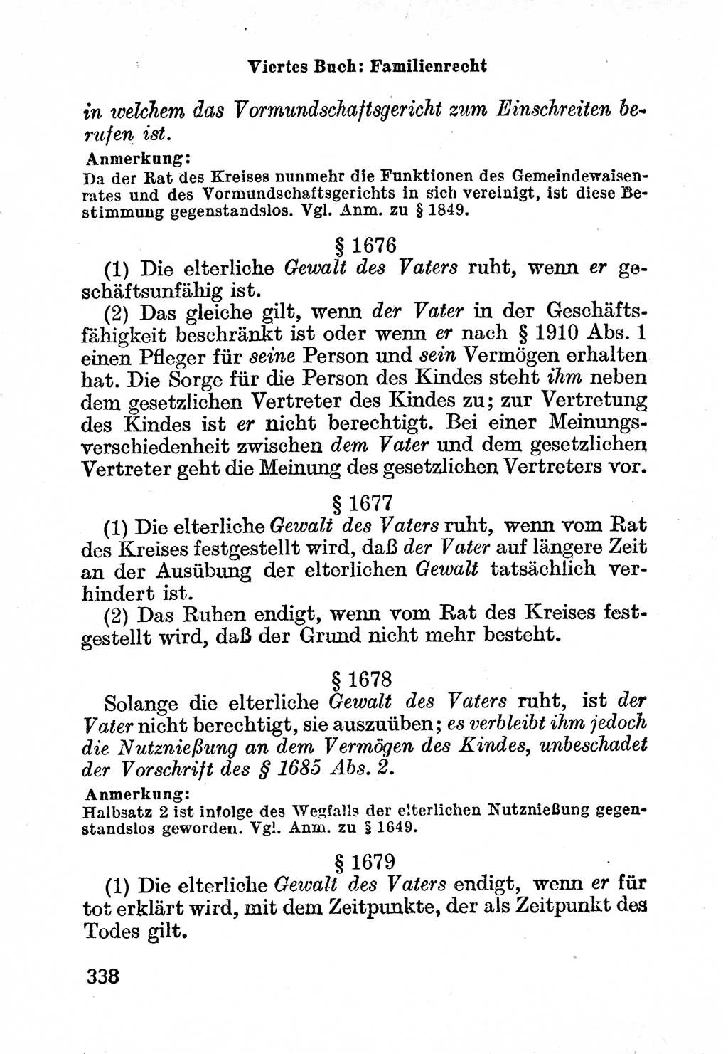 Bürgerliches Gesetzbuch (BGB) nebst wichtigen Nebengesetzen [Deutsche Demokratische Republik (DDR)] 1956, Seite 338 (BGB Nebenges. DDR 1956, S. 338)