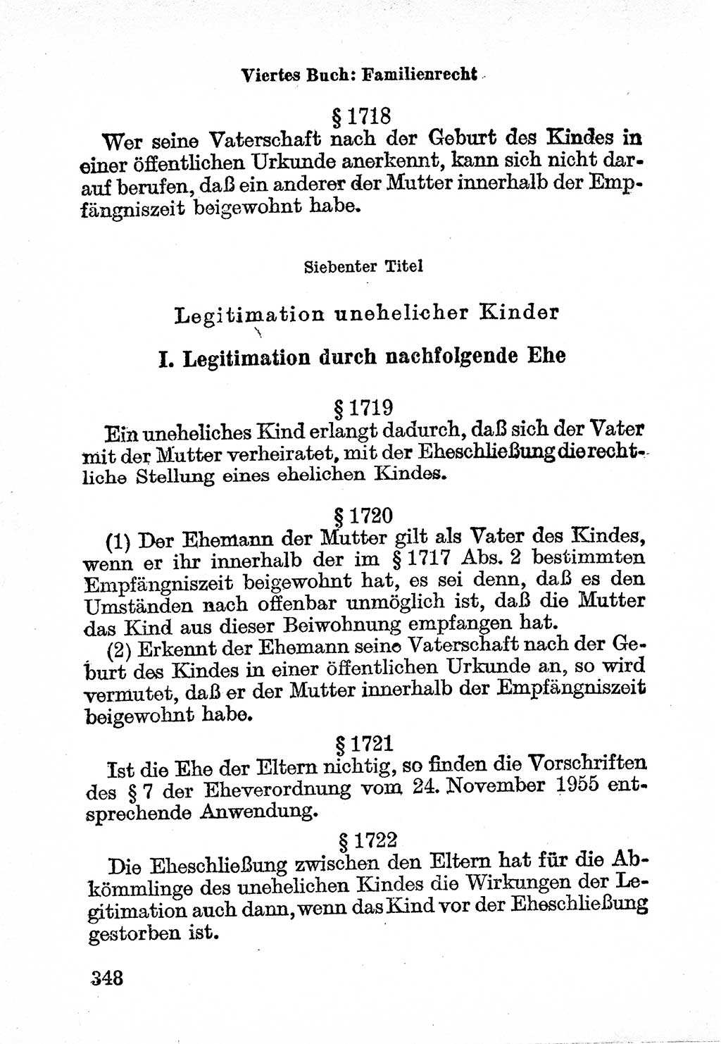 Bürgerliches Gesetzbuch (BGB) nebst wichtigen Nebengesetzen [Deutsche Demokratische Republik (DDR)] 1956, Seite 348 (BGB Nebenges. DDR 1956, S. 348)