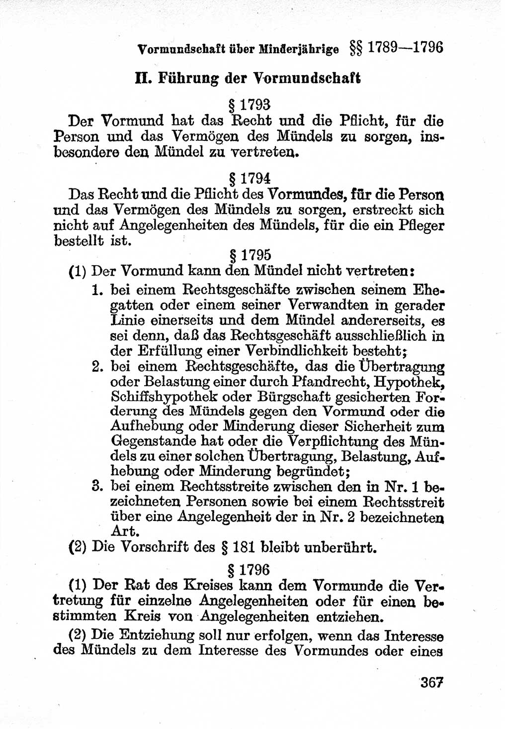 Bürgerliches Gesetzbuch (BGB) nebst wichtigen Nebengesetzen [Deutsche Demokratische Republik (DDR)] 1956, Seite 367 (BGB Nebenges. DDR 1956, S. 367)