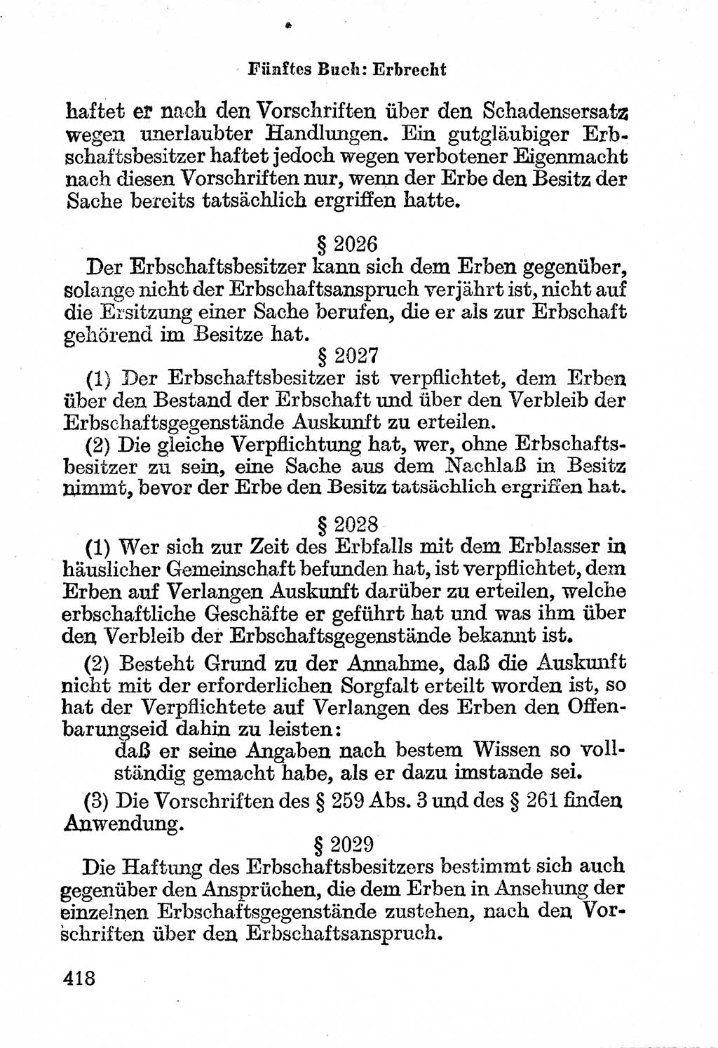 Bürgerliches Gesetzbuch (BGB) nebst wichtigen Nebengesetzen [Deutsche Demokratische Republik (DDR)] 1956, Seite 418 (BGB Nebenges. DDR 1956, S. 418)