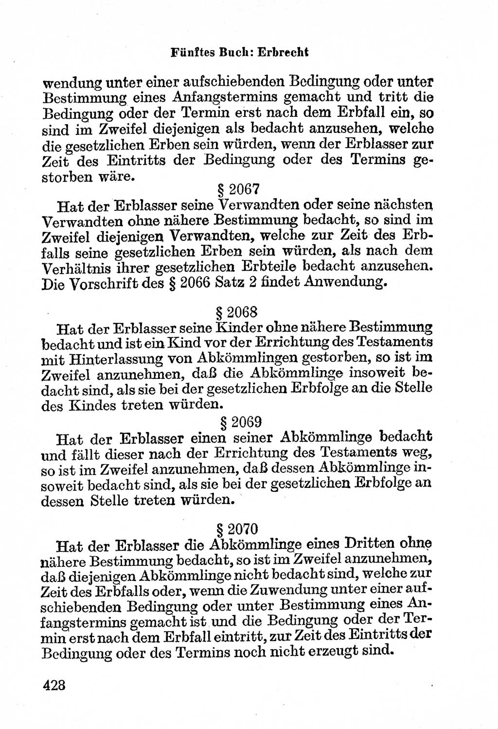 Bürgerliches Gesetzbuch (BGB) nebst wichtigen Nebengesetzen [Deutsche Demokratische Republik (DDR)] 1956, Seite 428 (BGB Nebenges. DDR 1956, S. 428)