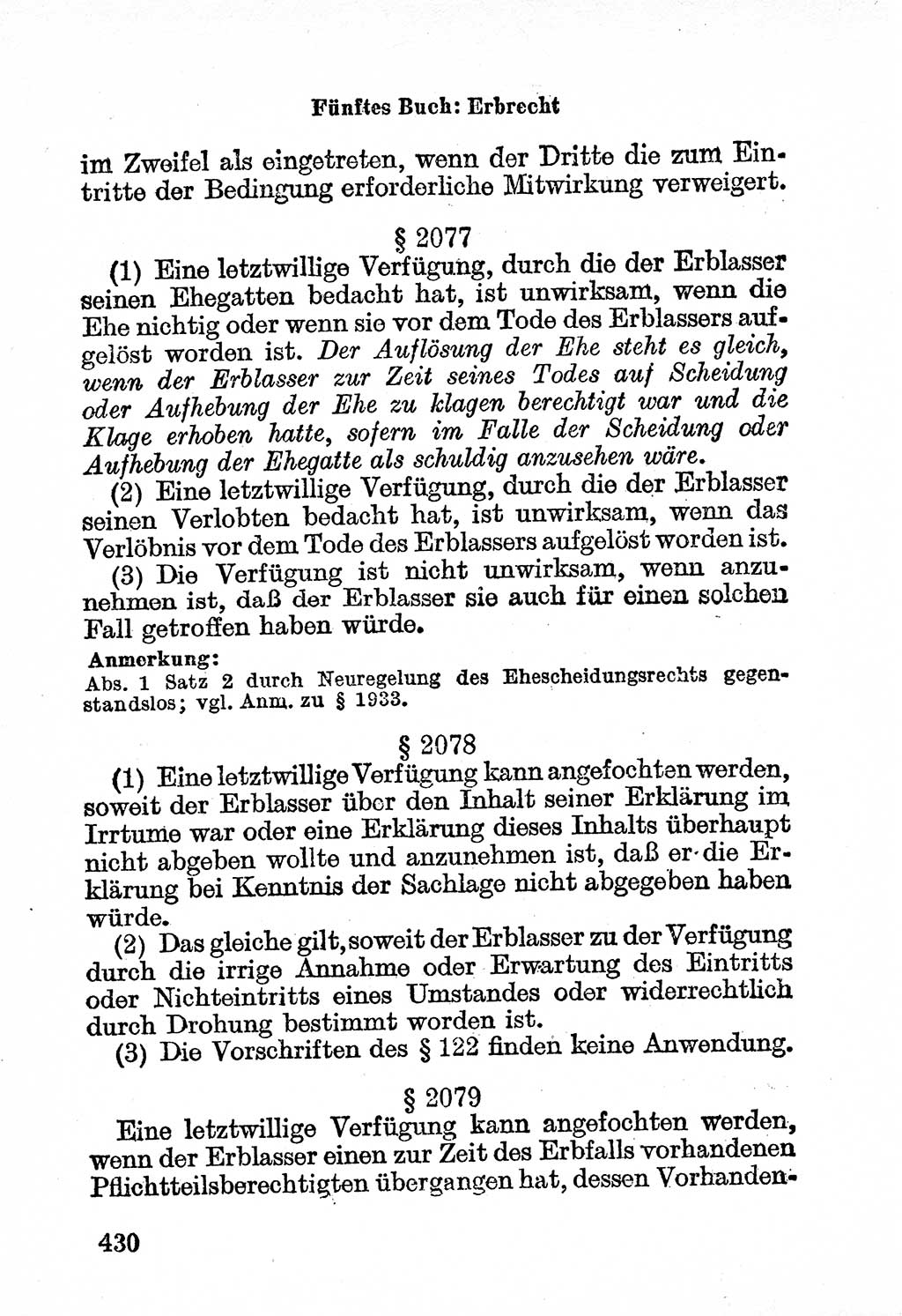 Bürgerliches Gesetzbuch (BGB) nebst wichtigen Nebengesetzen [Deutsche Demokratische Republik (DDR)] 1956, Seite 430 (BGB Nebenges. DDR 1956, S. 430)