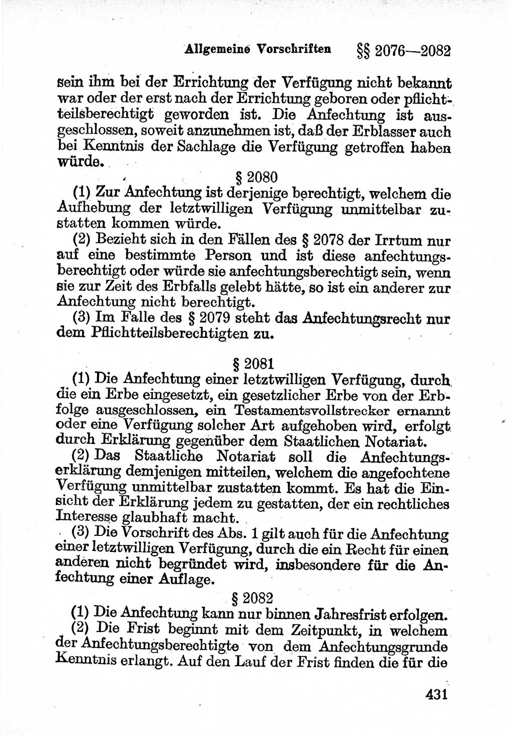 Bürgerliches Gesetzbuch (BGB) nebst wichtigen Nebengesetzen [Deutsche Demokratische Republik (DDR)] 1956, Seite 431 (BGB Nebenges. DDR 1956, S. 431)