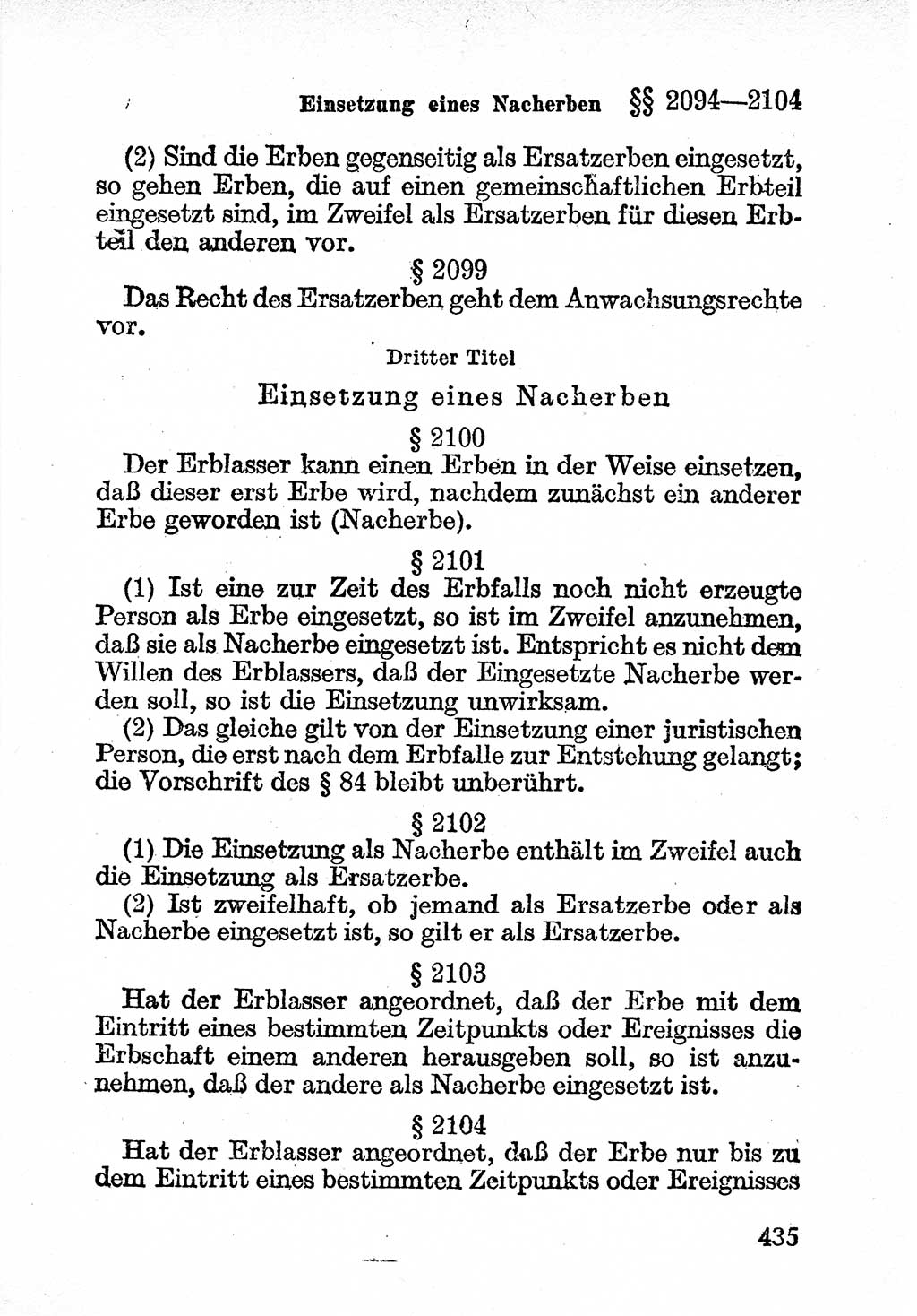 Bürgerliches Gesetzbuch (BGB) nebst wichtigen Nebengesetzen [Deutsche Demokratische Republik (DDR)] 1956, Seite 435 (BGB Nebenges. DDR 1956, S. 435)