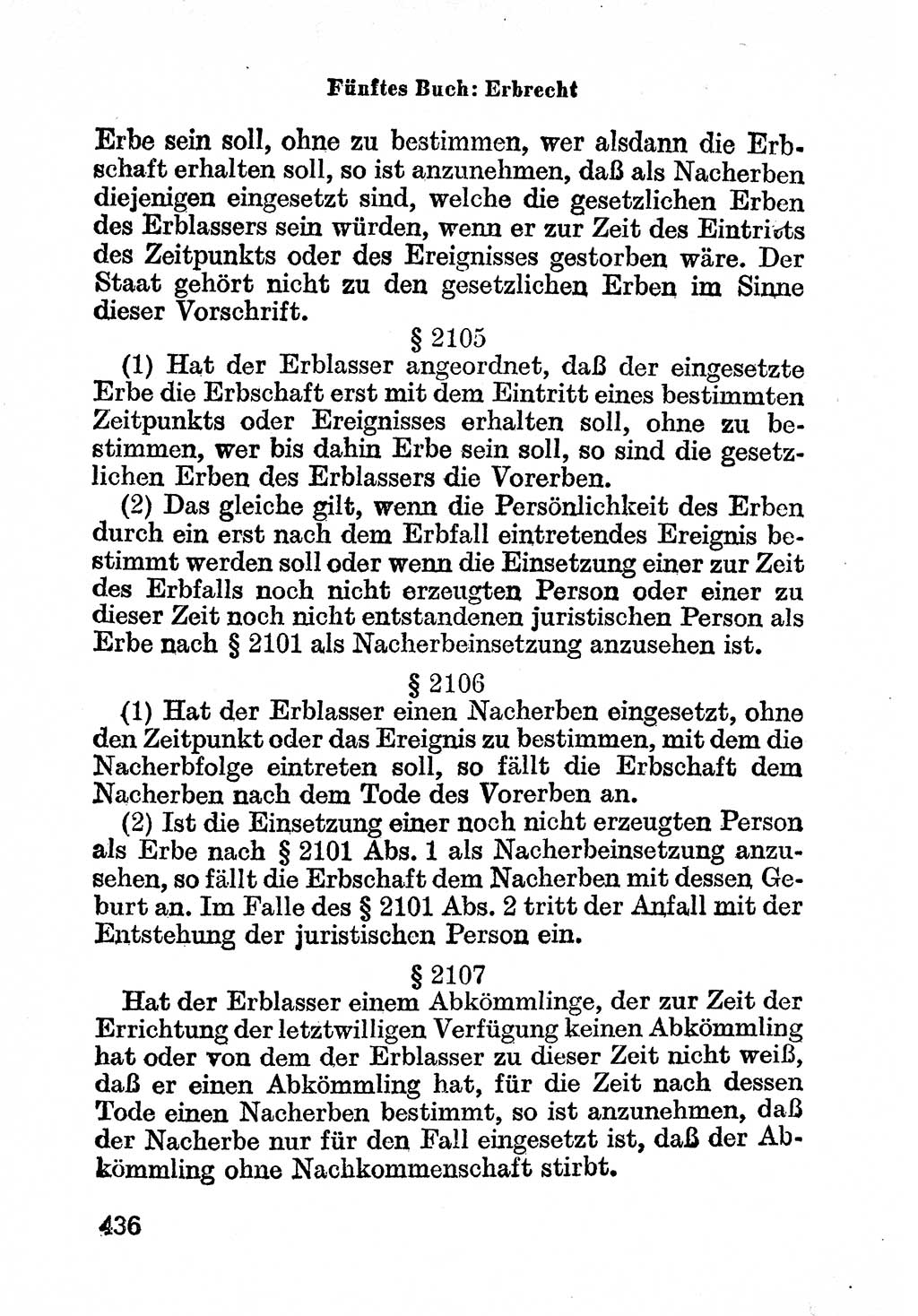 Bürgerliches Gesetzbuch (BGB) nebst wichtigen Nebengesetzen [Deutsche Demokratische Republik (DDR)] 1956, Seite 436 (BGB Nebenges. DDR 1956, S. 436)