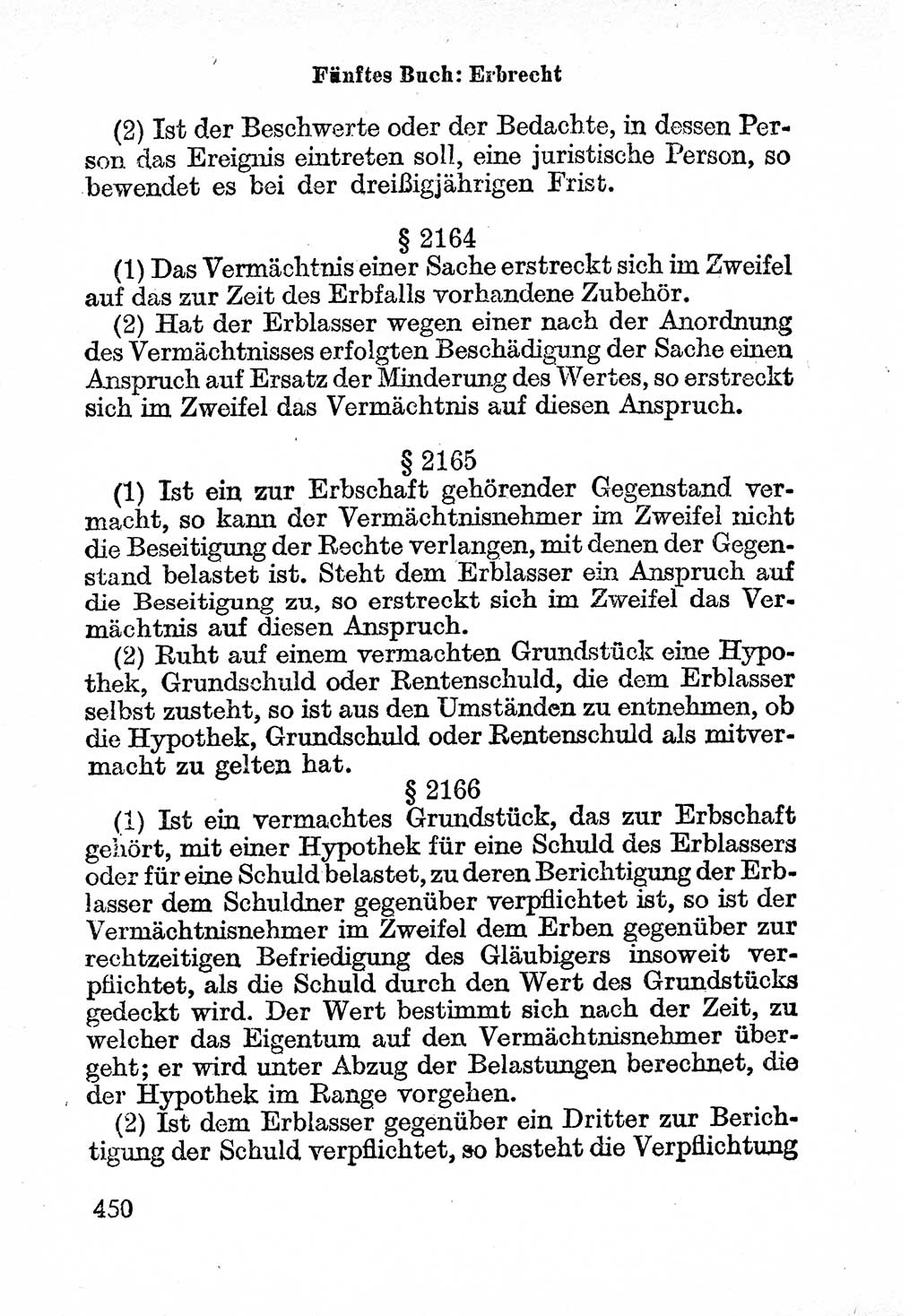 Bürgerliches Gesetzbuch (BGB) nebst wichtigen Nebengesetzen [Deutsche Demokratische Republik (DDR)] 1956, Seite 450 (BGB Nebenges. DDR 1956, S. 450)