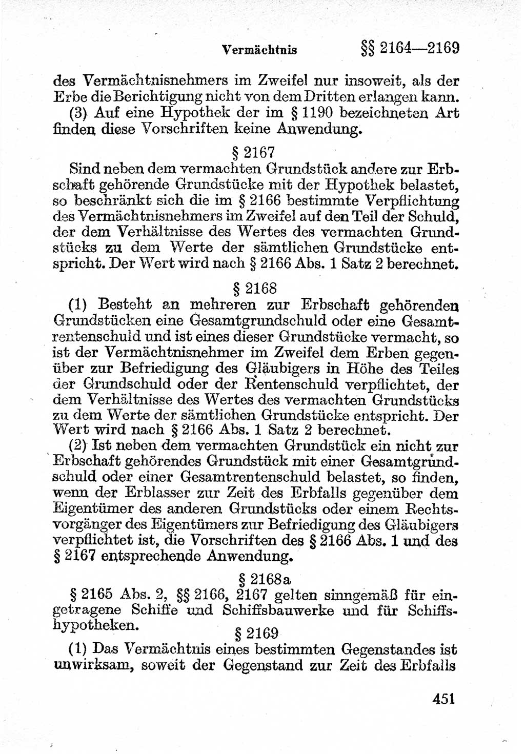 Bürgerliches Gesetzbuch (BGB) nebst wichtigen Nebengesetzen [Deutsche Demokratische Republik (DDR)] 1956, Seite 451 (BGB Nebenges. DDR 1956, S. 451)
